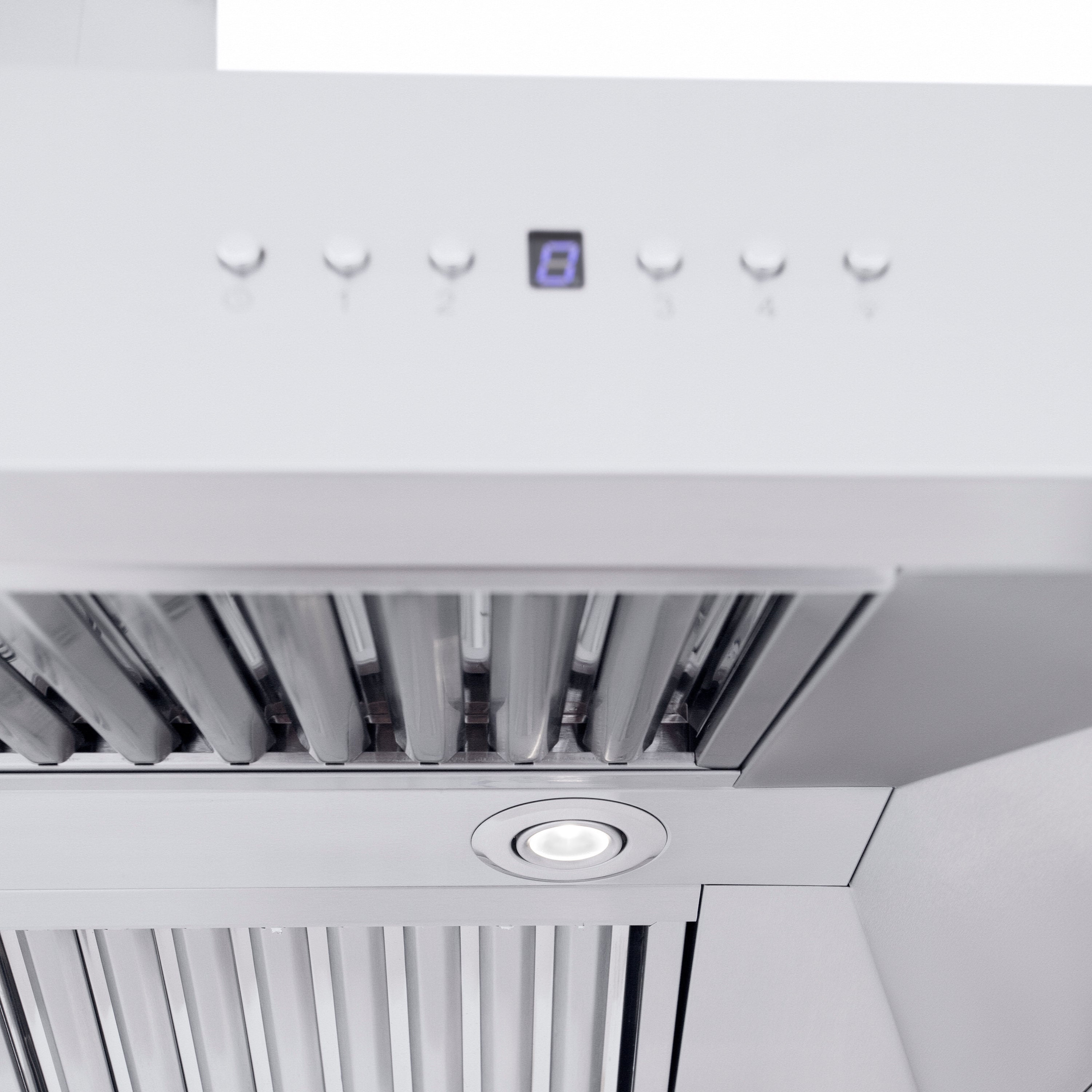 ZLINE 48" Professional Ducted Wall Mount Range Hood in Stainless Steel with Crown Molding (667CRN-48)