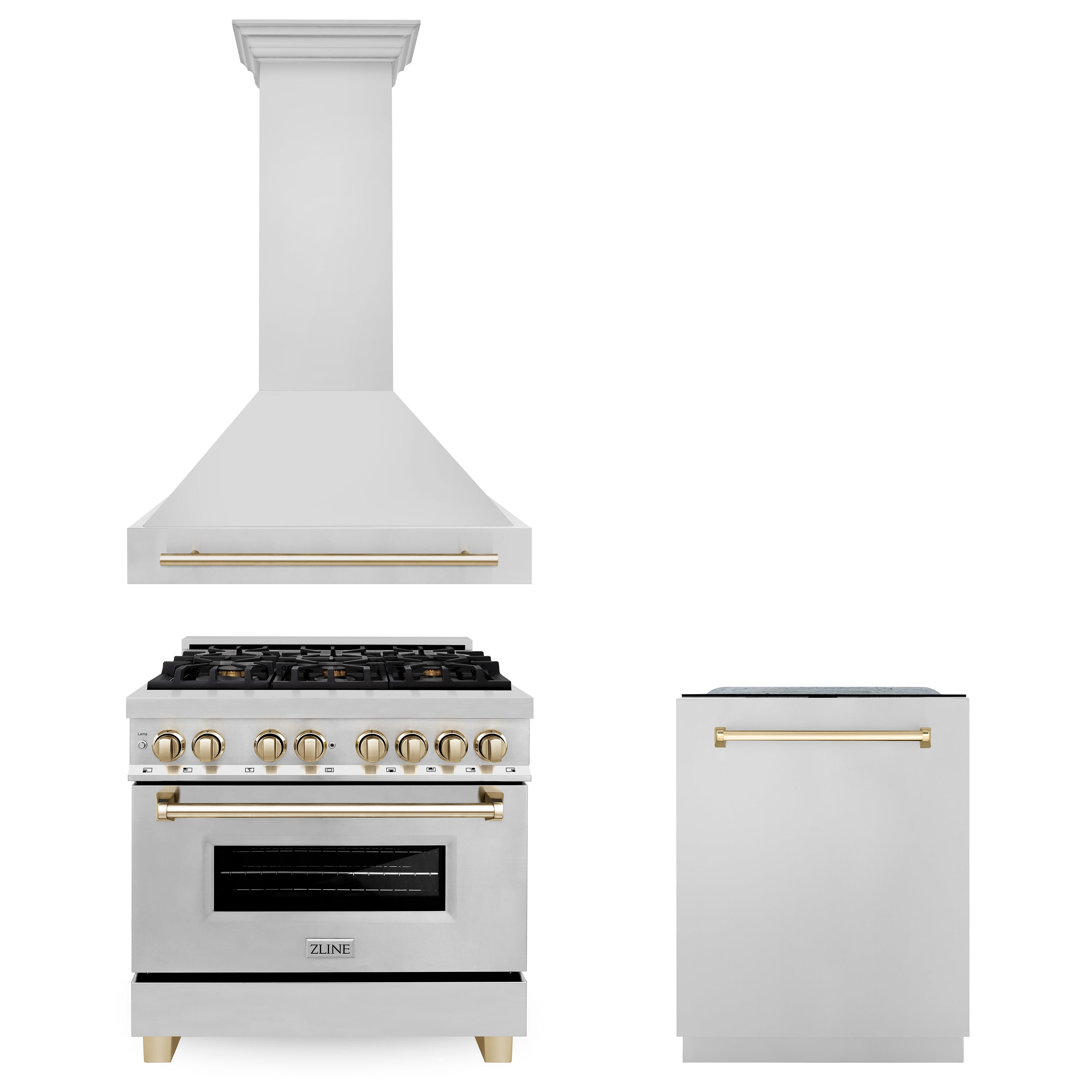 Z-line Kitchen Packages model 3AKP-RARHDWM36-G