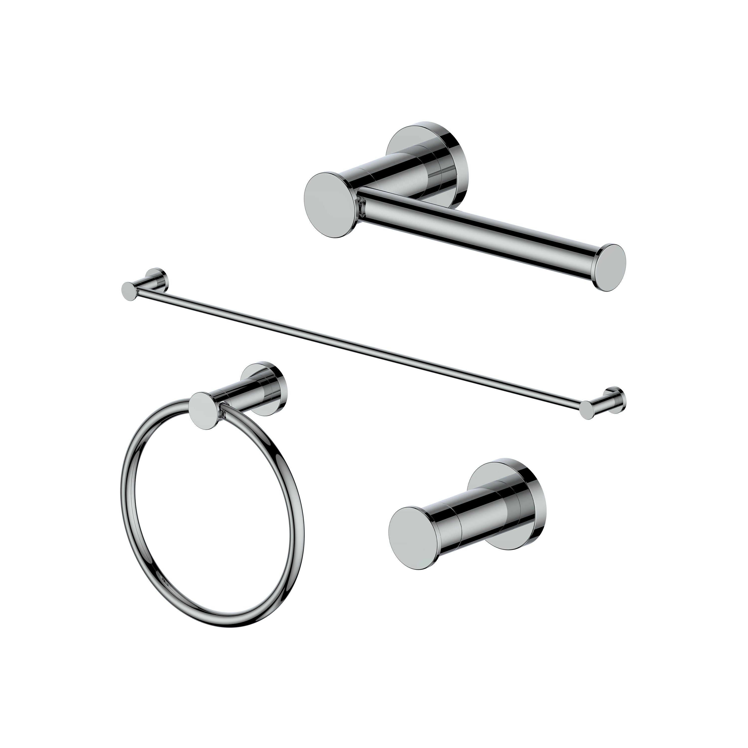 Z-line Bathroom Hardware Sets model 4BP-BLSACC-CB