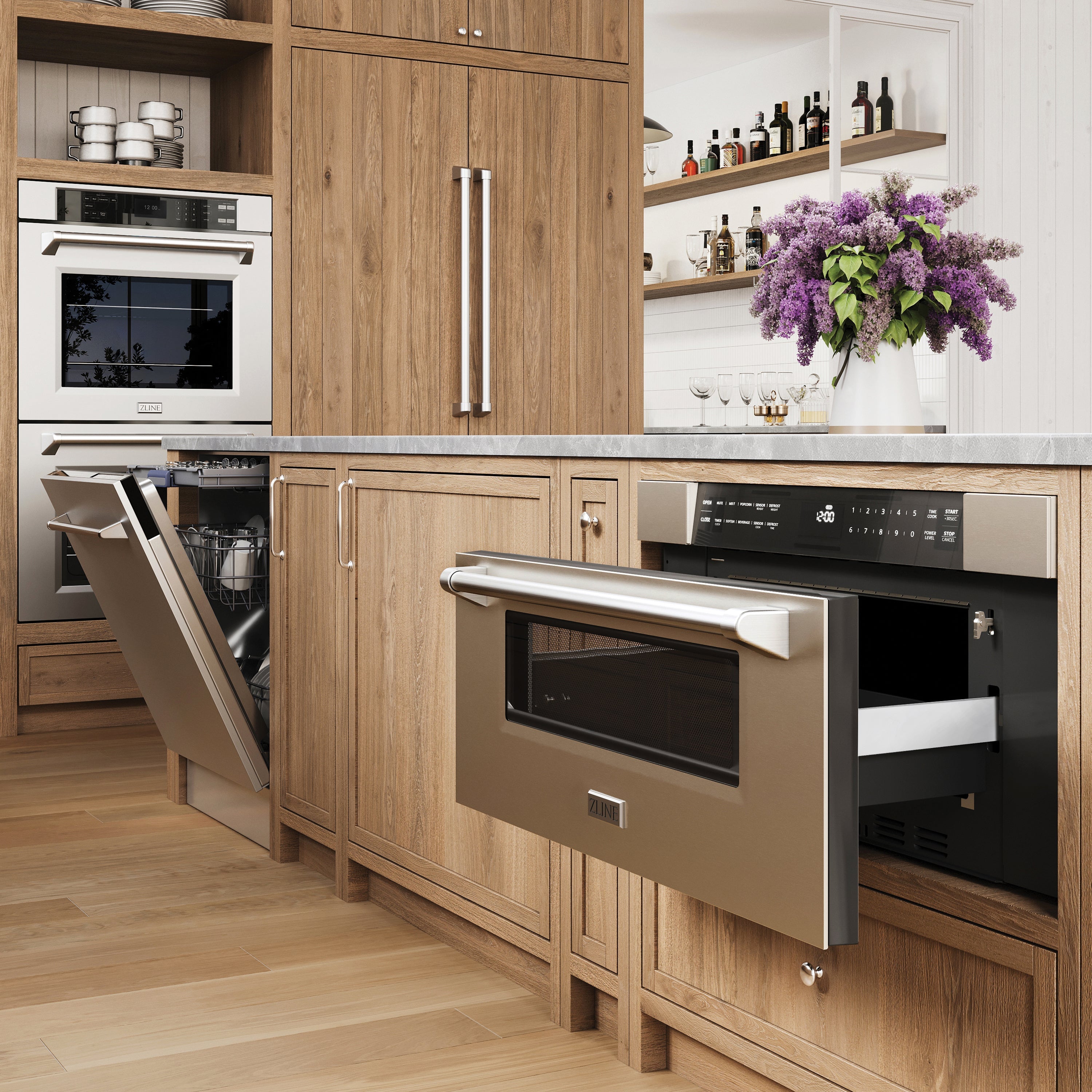ZLINE 30" 1.2 cu. ft. Built-In Microwave Drawer in Stainless Steel