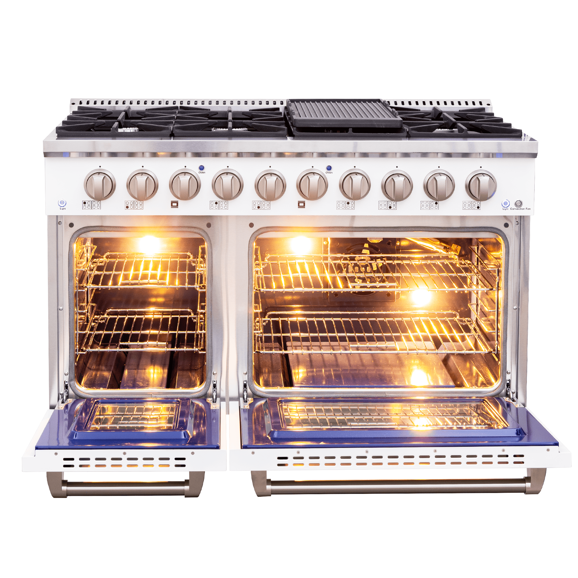 Proline PLSR 48" Gas Range - Glossy White - View 2