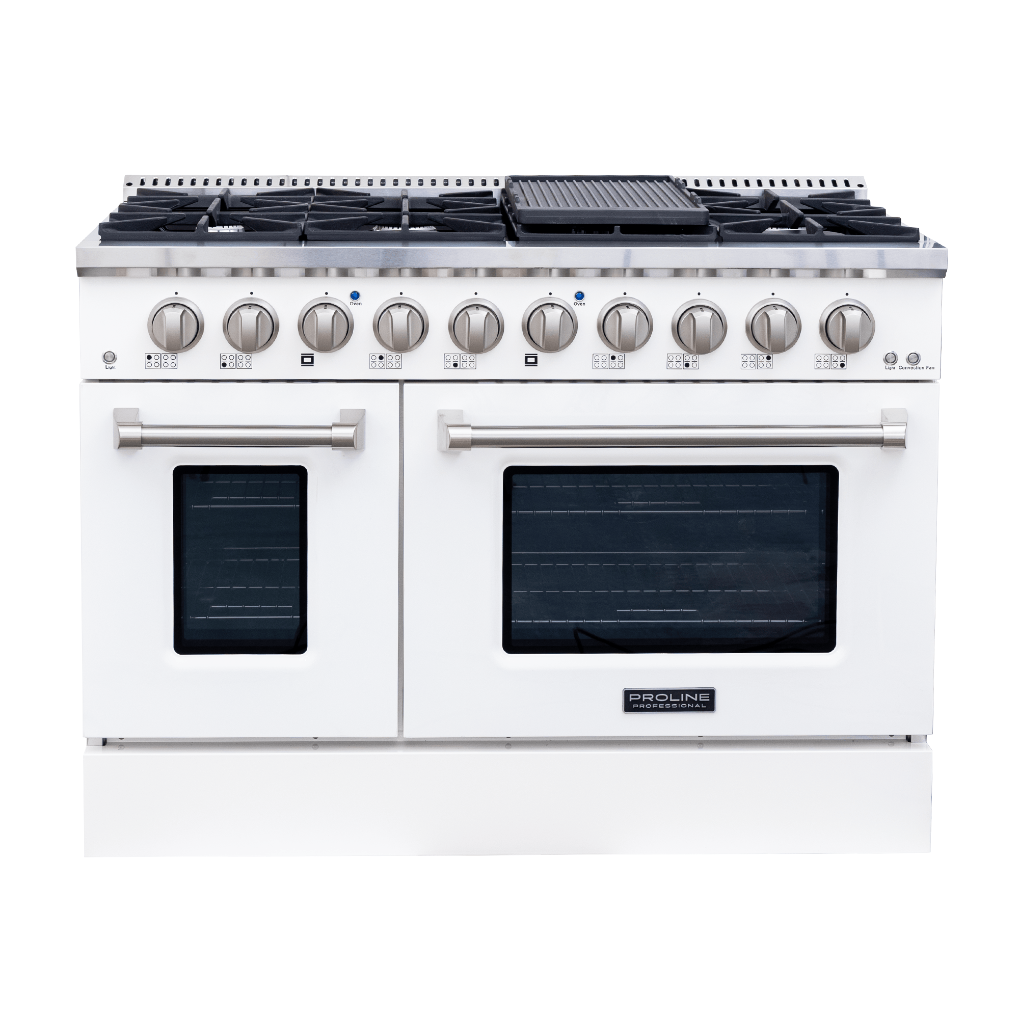 Proline PLSR 48" Dual Fuel Range - Glossy White - View 1