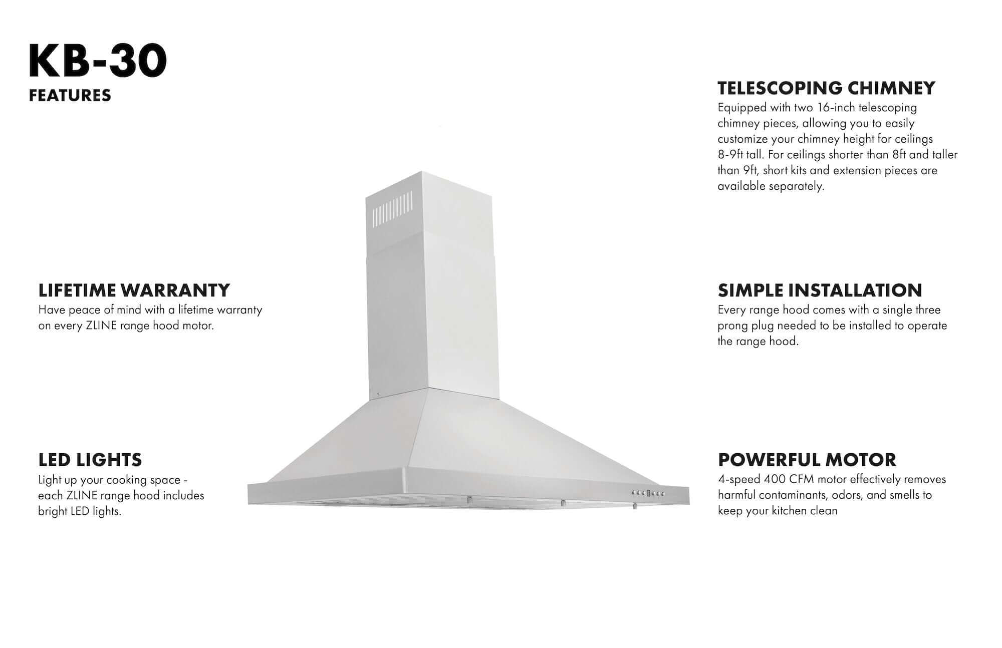 Z-line Range Hoods model KB-304-30