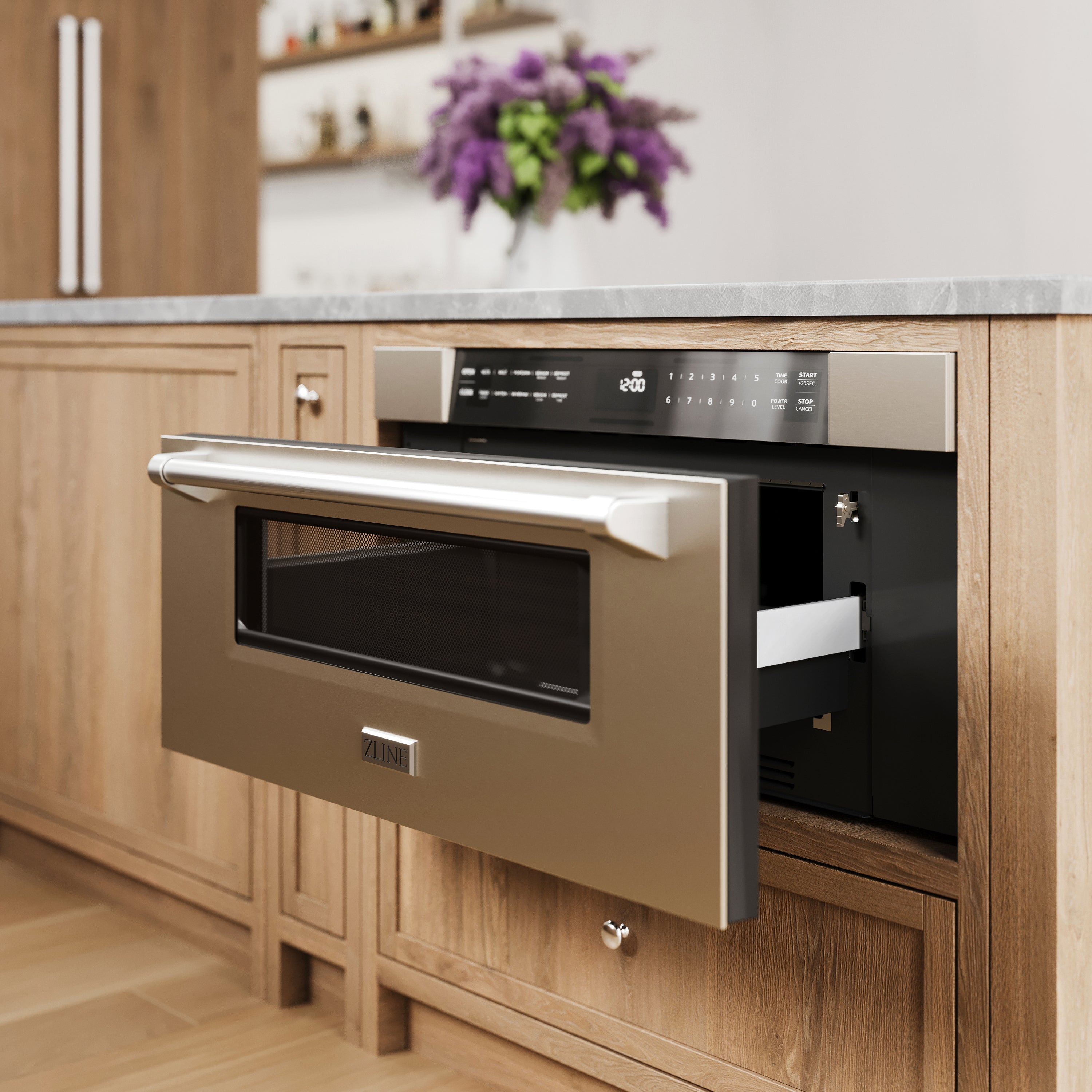 ZLINE 30" 1.2 cu. ft. Built-In Microwave Drawer in Stainless Steel