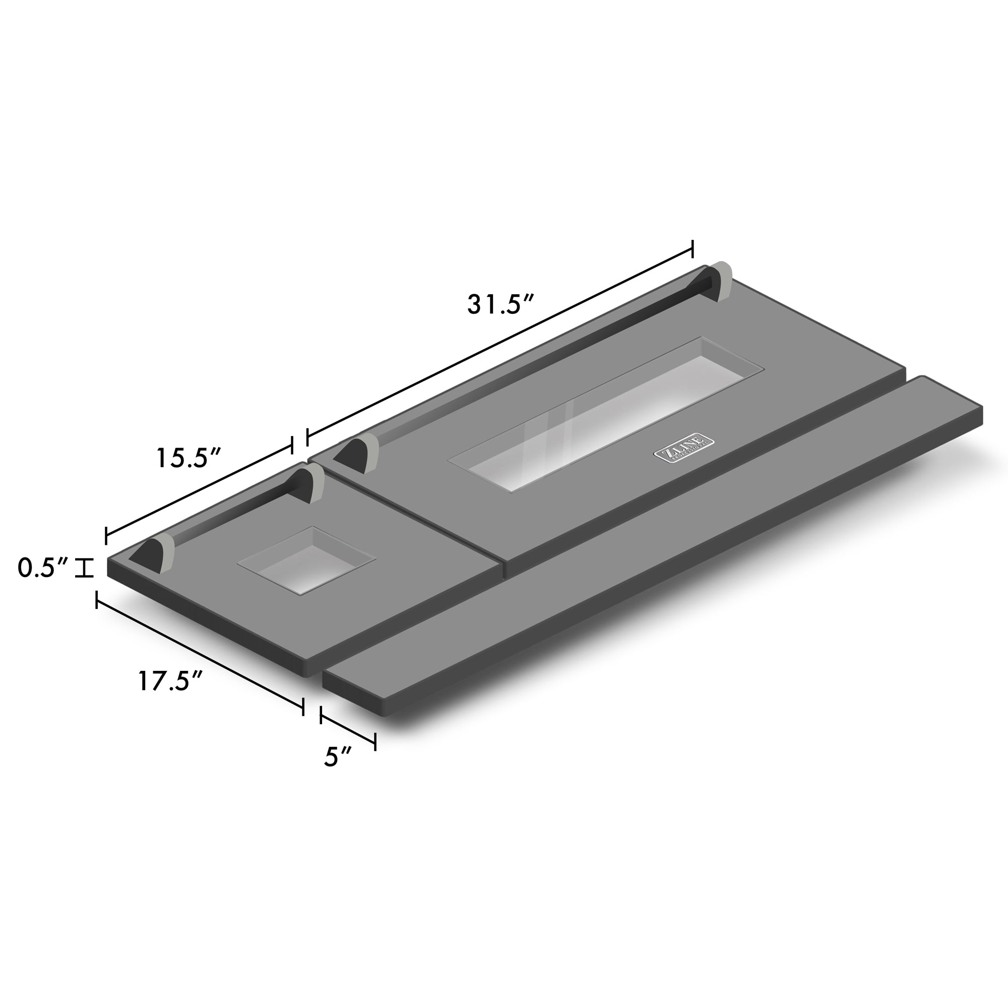 ZLINE 48 in. White Matte Range Doors for RA and RG Models (RA-DR-WM-48)