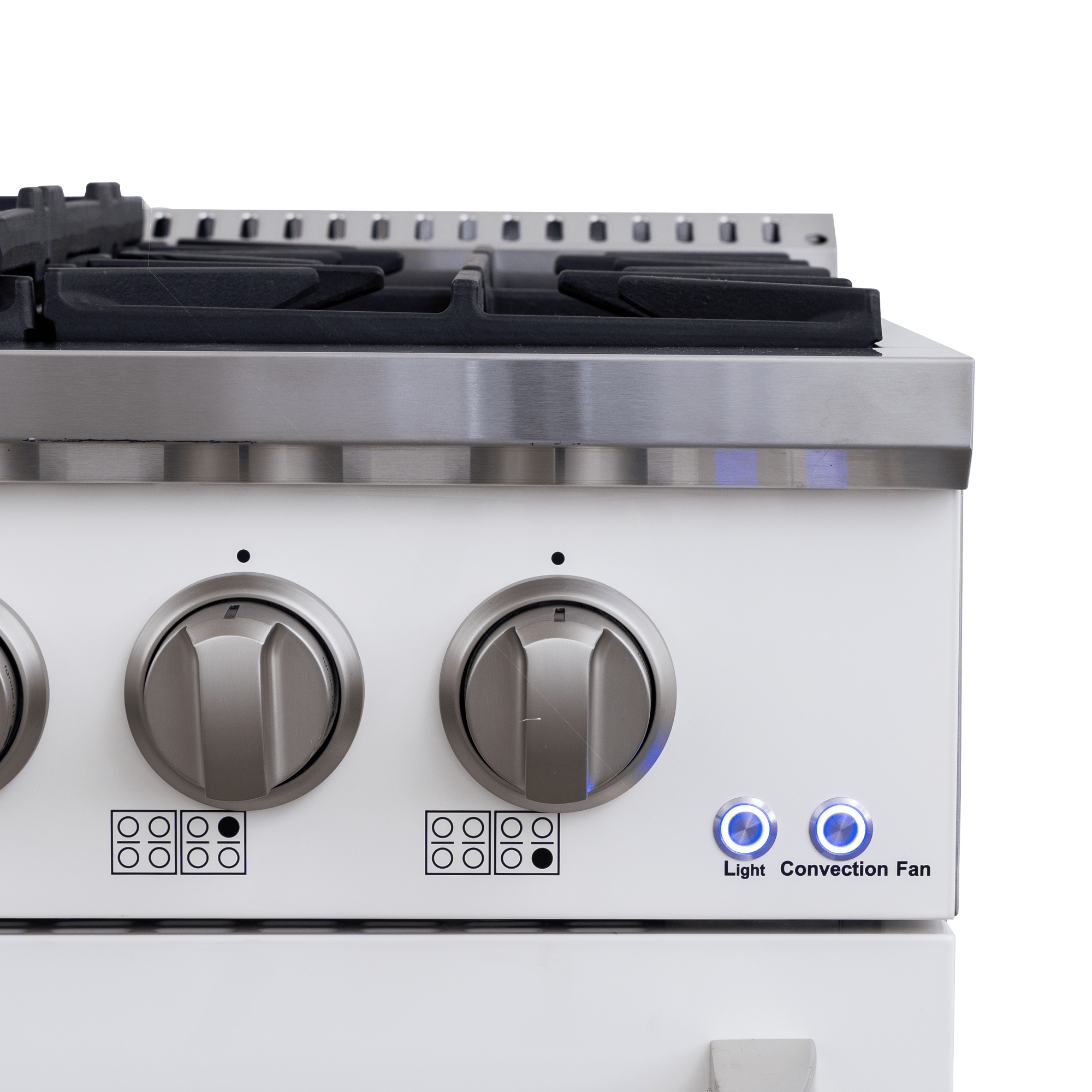 Proline PLSR 48" Gas Range - Glossy White - View 4