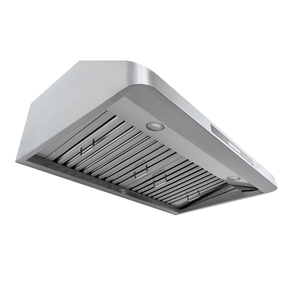 Proline PLJW 113 under cabinet vent hood, 900 CFM, ductless option, stainless steel from ProlineRangeHoods.com.