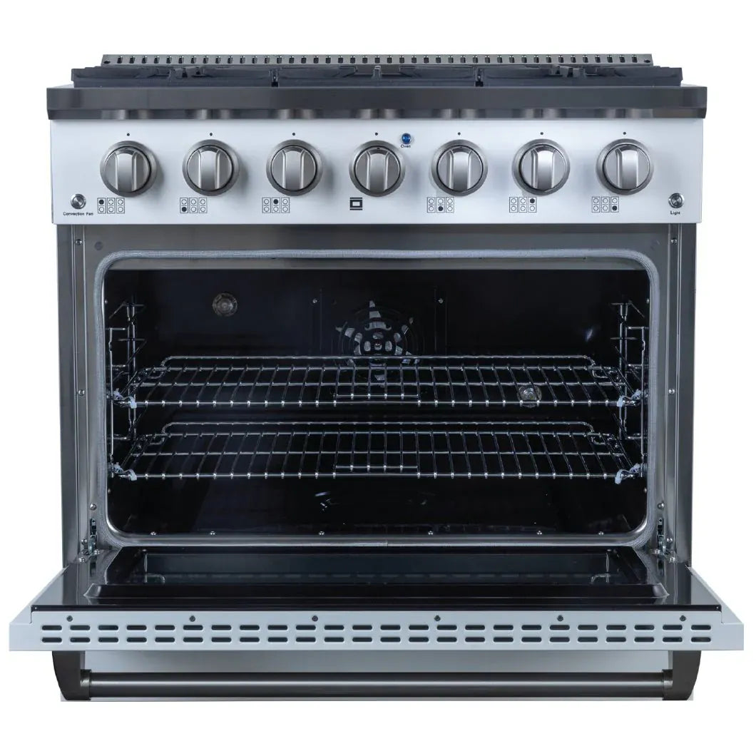 Proline PLSR 36" Gas Range - Glossy White - View 3