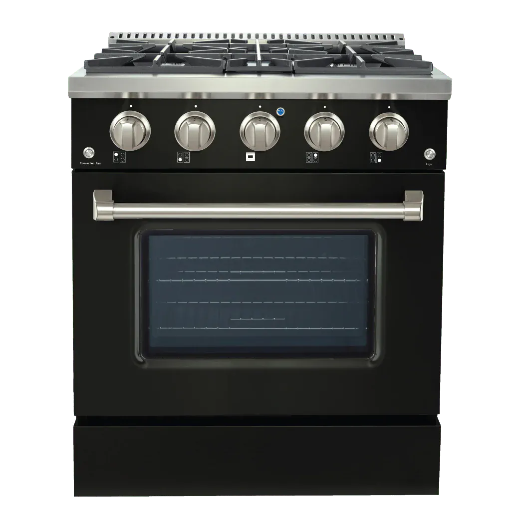 Proline PLSR 30" Dual Fuel Range - Matte Black - View 1