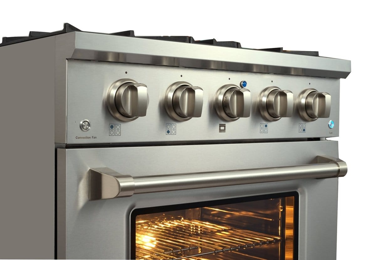 Proline Range Hoods Home & Garden > Kitchen & Dining > Kitchen Appliances > Ranges Proline PLSR 30, 36, and 48" Gas Range - 15,000 BTUs Available in Stainless Steel, Matte Black, Gloss White options