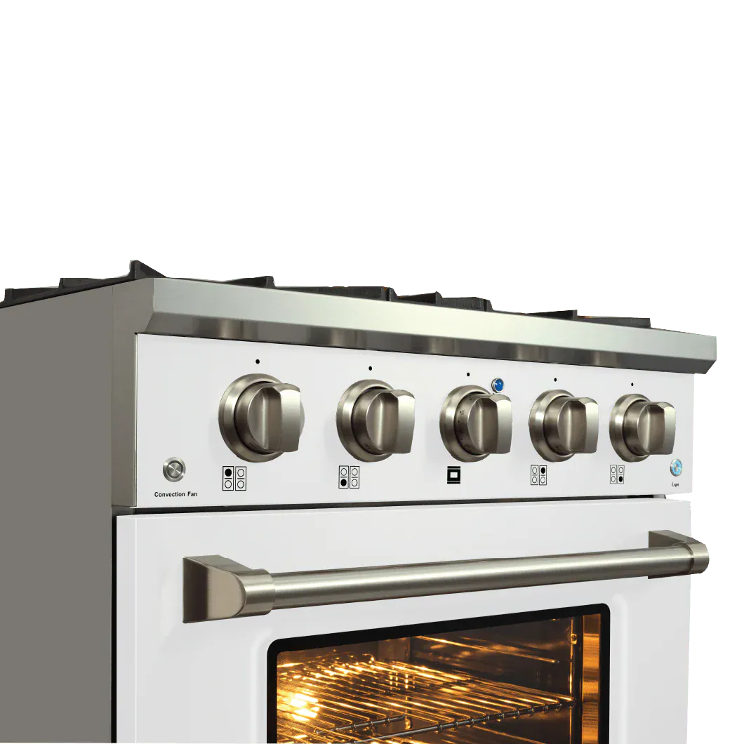 Proline PLSR 30" Gas Range - Glossy White - View 3