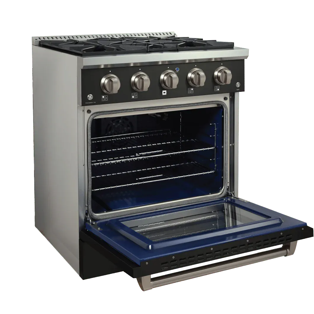 Proline PLSR 36" Gas Range - Matte Black - View 2