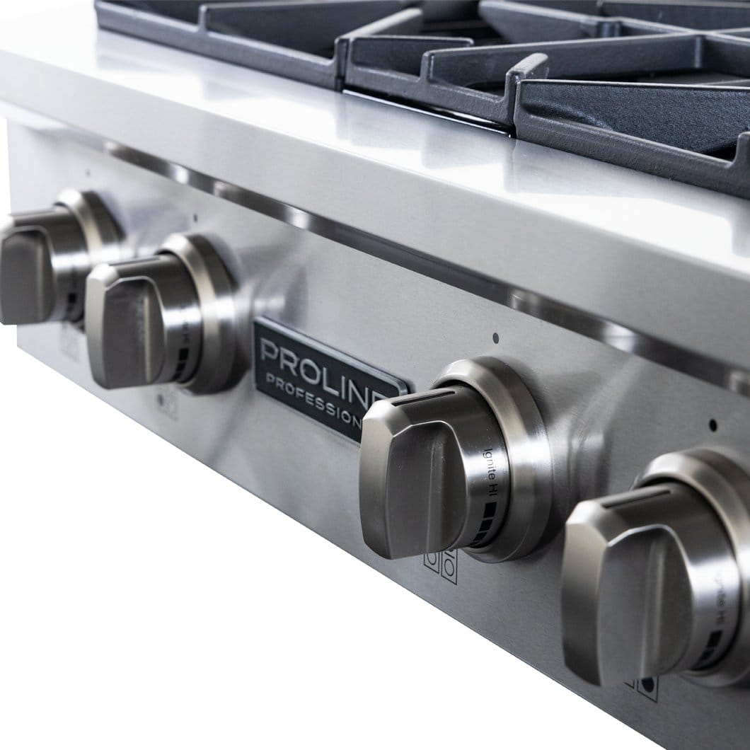 Proline PLST 30" Gas Rangetop - Stainless Steel - View 2