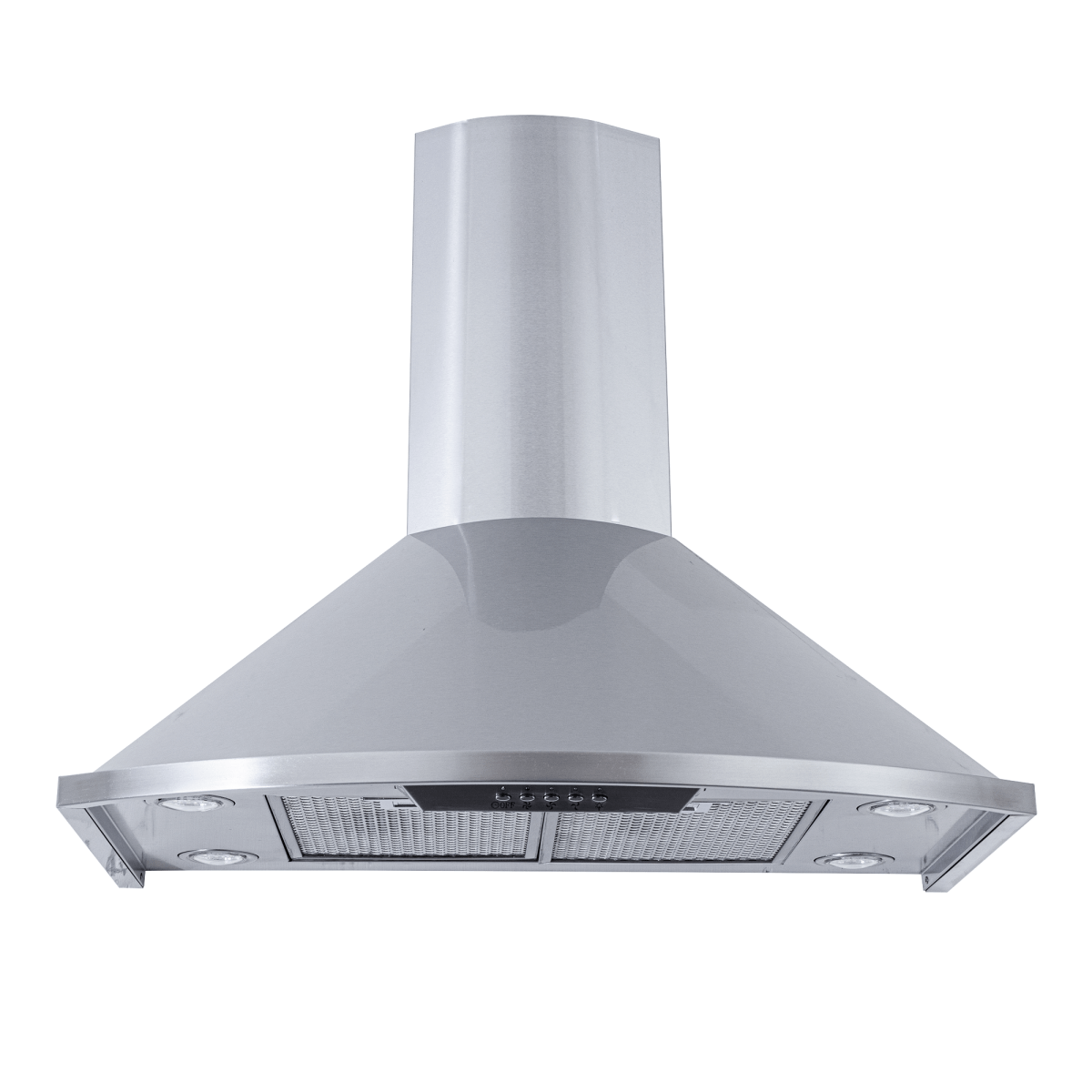 Proline Vector Range Hood: sleek stainless steel, built-in lights, 600 CFM. Modern style at ProlineRangeHoods.com.