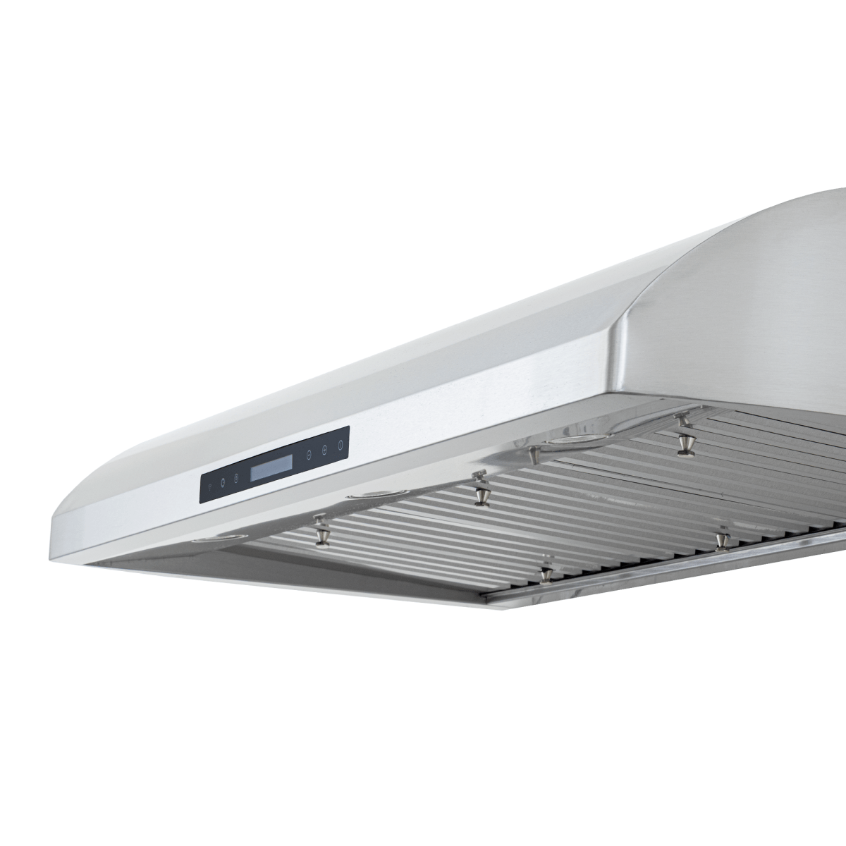 The PLJW 117 under-cabinet range hood at ProlineRangeHoods.com features stainless steel, digital controls, 900 CFM.