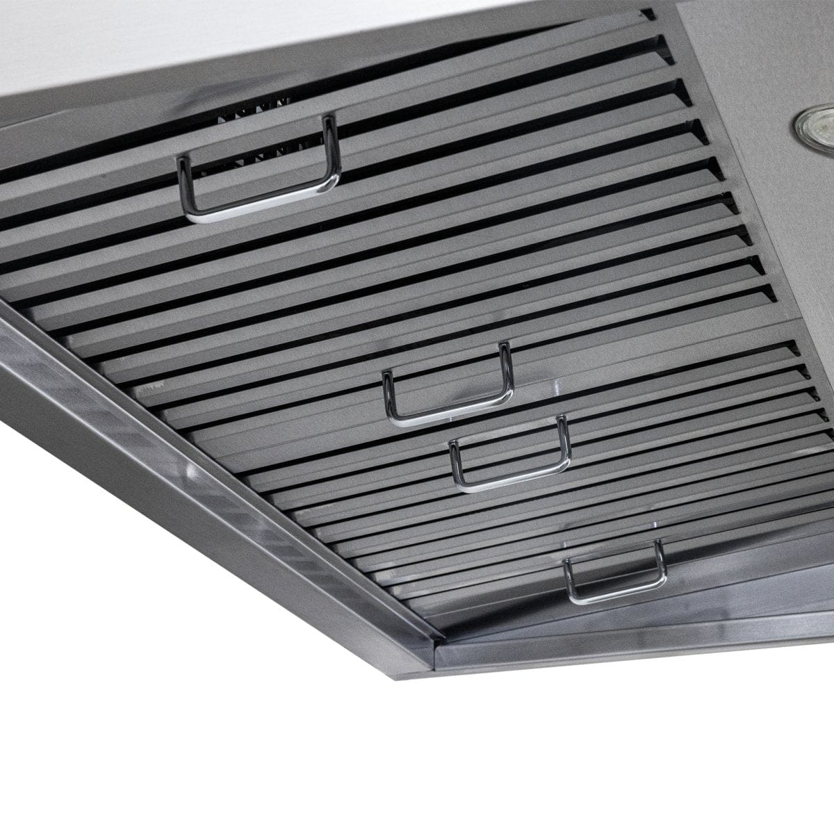 Proline PLJW 121 under-cabinet range hood: stainless steel, 900 CFM, ductless option. ProlineRangeHoods.com.