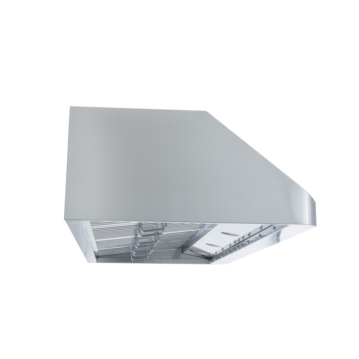 Proline PLJW 121 Under-Cabinet Range Hood, 900 CFM, stainless steel, ductless option. ProlineRangeHoods.com.