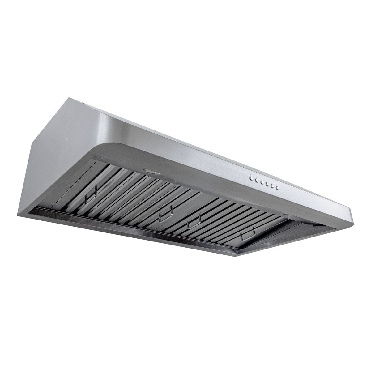 Proline PLJW 121 under-cabinet range hood, stainless steel, 900 CFM. Ductless option. ProlineRangeHoods.com.