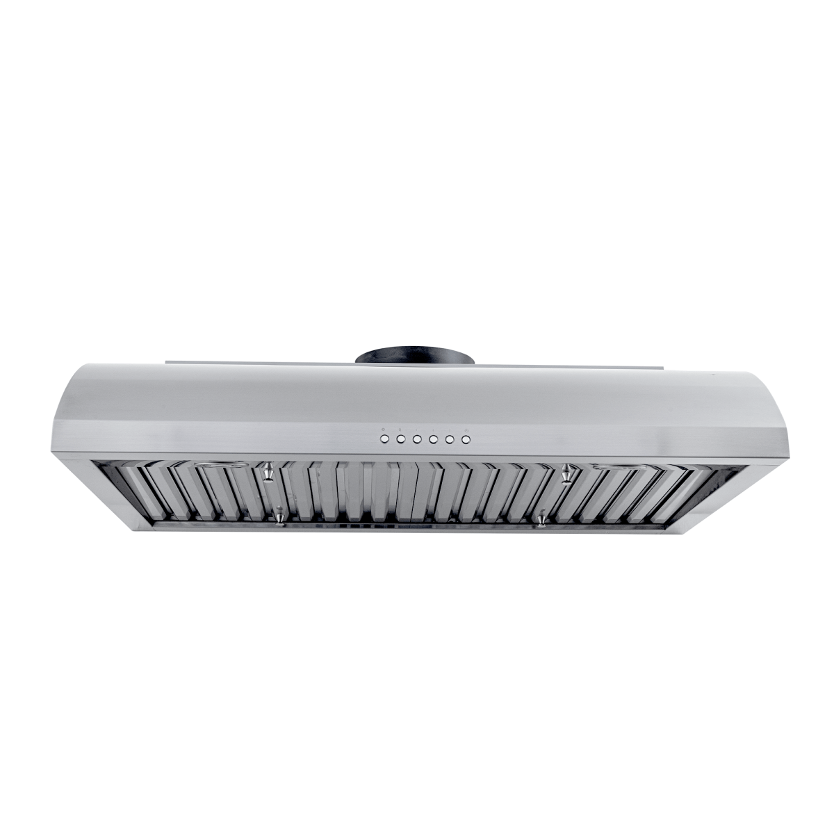 Proline PLJW 133 ductless range hood, stainless steel, 900 CFM, metal filters, controls. ProlineRangeHoods.com.