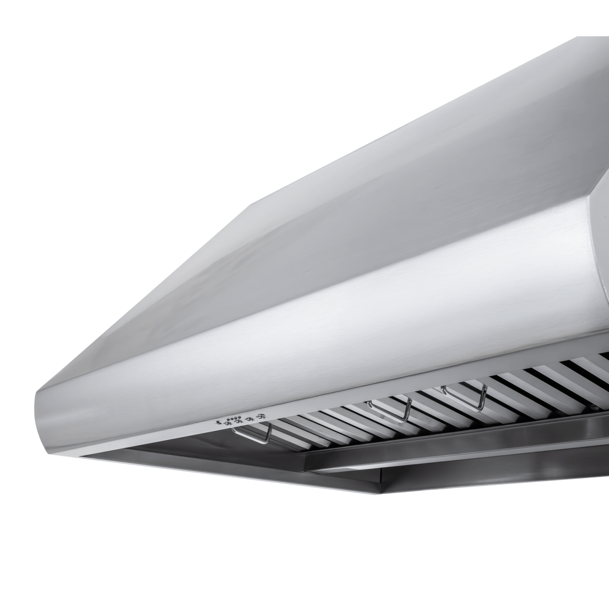 Proline PLJW 109 wall-mounted range hood, stainless steel, 1000/2000 CFM, ductless/outdoor, ProlineRangeHoods.com.