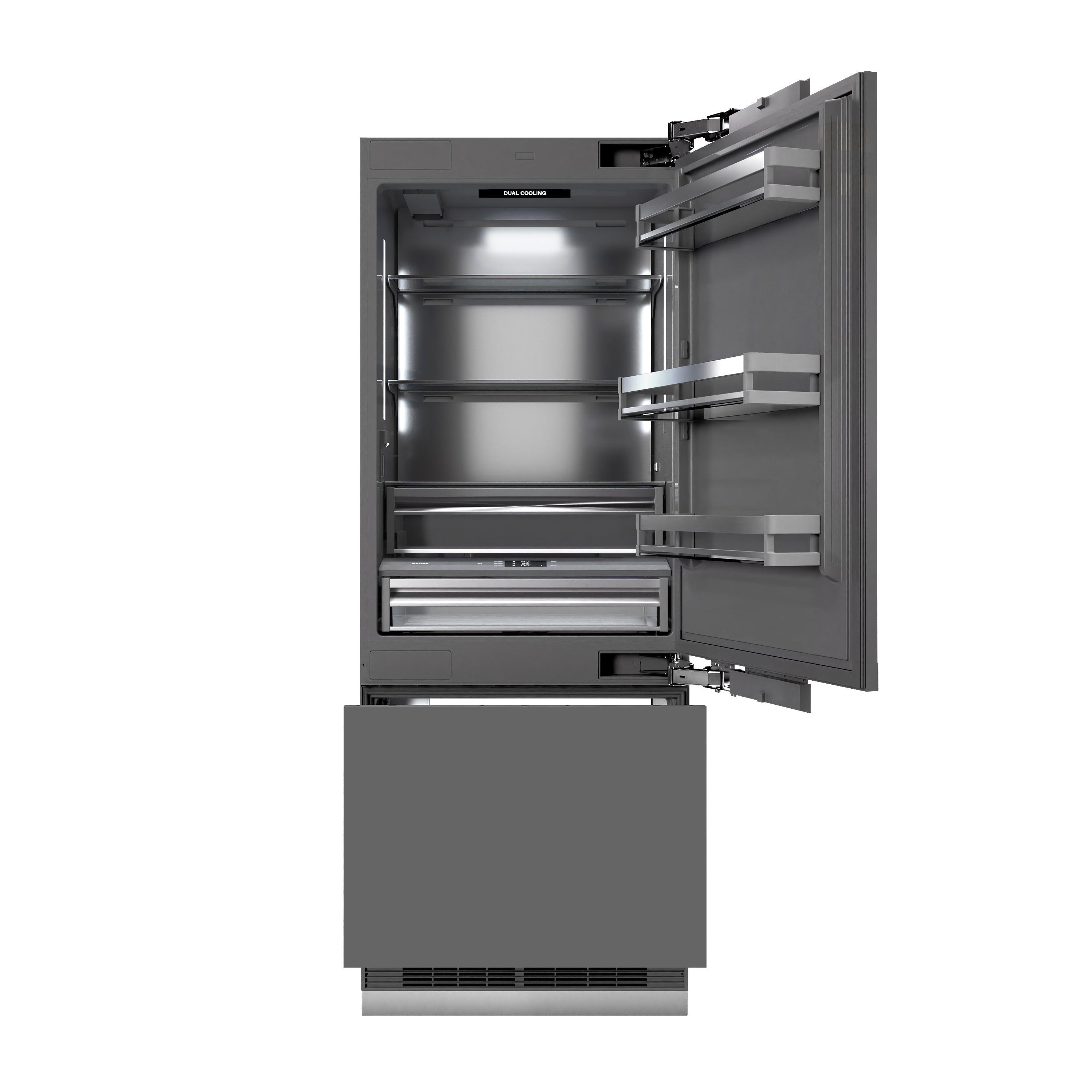 ZLINE Autograph Edition 30 in. 16.1 cu. ft. Panel Ready Built-In Botto