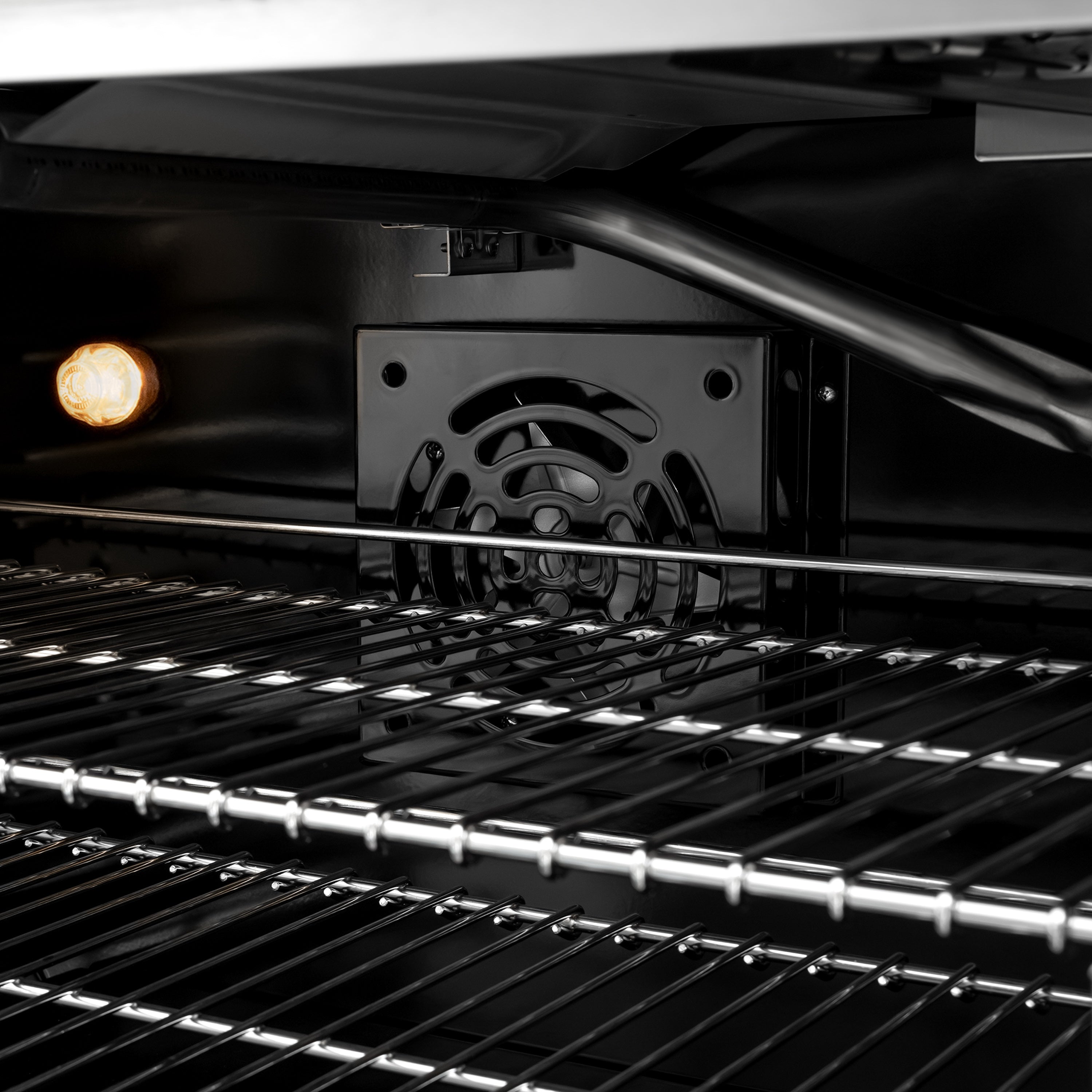 ZLINE Autograph Edition 48 in. 6.7 cu. ft. Classic Double Oven Gas Range with 8 Burner Cooktop in Stainless Steel with Black Matte Doors and Champagne Bronze Accents (CGRZ-BLM-48-CB)