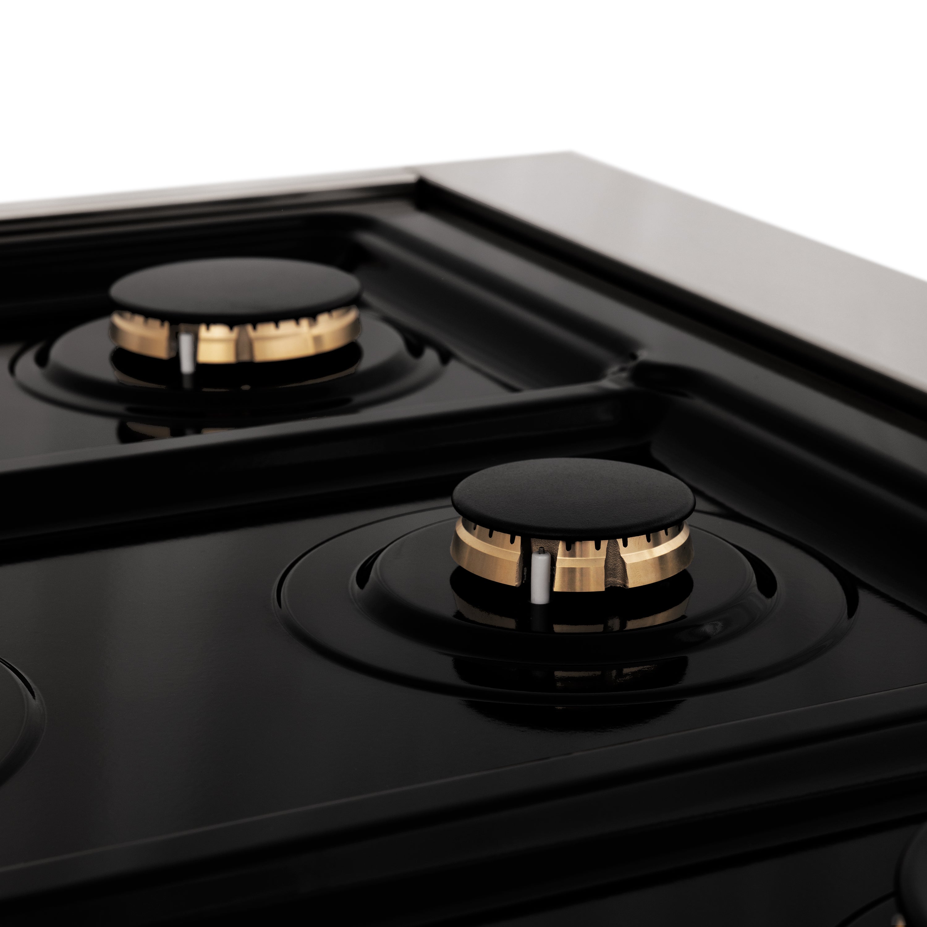 ZLINE Autograph Edition 60 in. 7.4 cu. ft. Legacy Dual Fuel Range with 9 Burner Gas Cooktop and 2 Electric Convection Ovens in Stainless Steel and Champagne Bronze Accents (RAZ-60-CB)