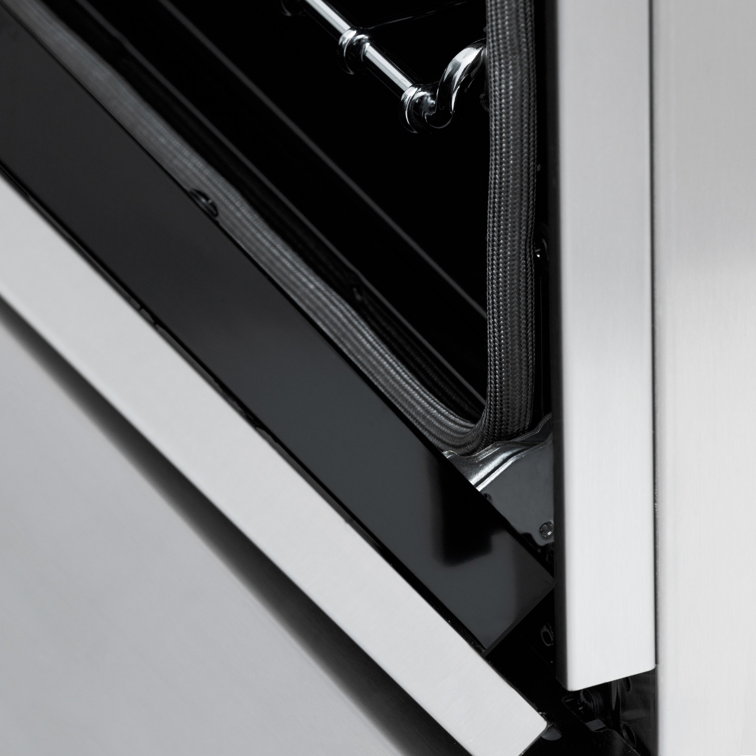 ZLINE Autograph Edition 30 in. 4.0 cu. ft. Legacy Dual Fuel Range with 4 Burner Gas Cooktop and Electric Convection Oven in Stainless Steel and Champagne Bronze Accents (RAZ-30-CB)