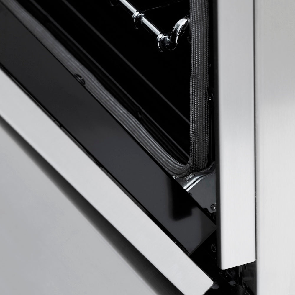 ZLINE Autograph Edition 48 in. 6.0 cu. ft. Legacy Dual Fuel Range with 7 Burner Gas Cooktop and 2 Electric Ovens in Stainless Steel and Champagne Bronze Accents (RAZ-48-CB)