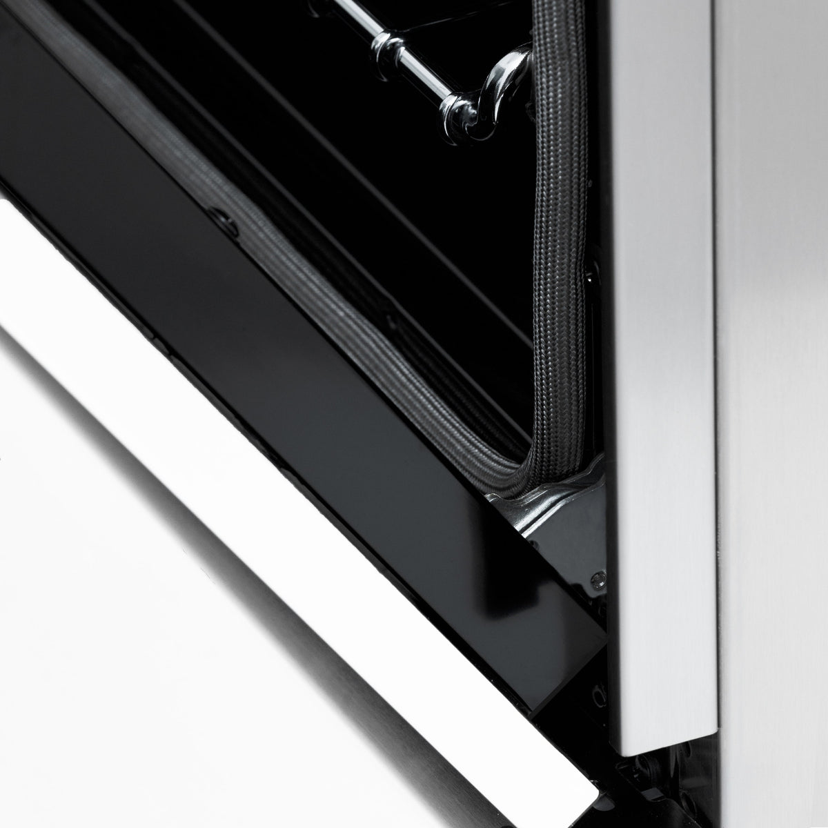 ZLINE Autograph Edition 24 in. 2.8 cu. ft. Legacy Dual Fuel Range with 4 Burner Gas Cooktop and Electric Convection Oven in Stainless Steel and Champagne Bronze Accents (RAZ-24-CB)