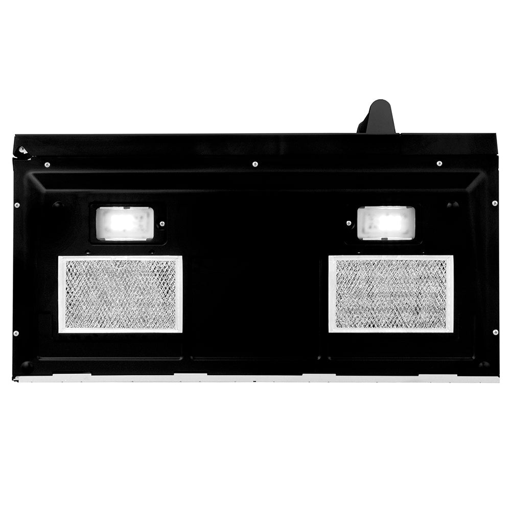 ZLINE 1.5 cu. ft. Over the Range Convection Microwave Oven in Black Stainless Steel with Traditional Handle and Sensor Cooking