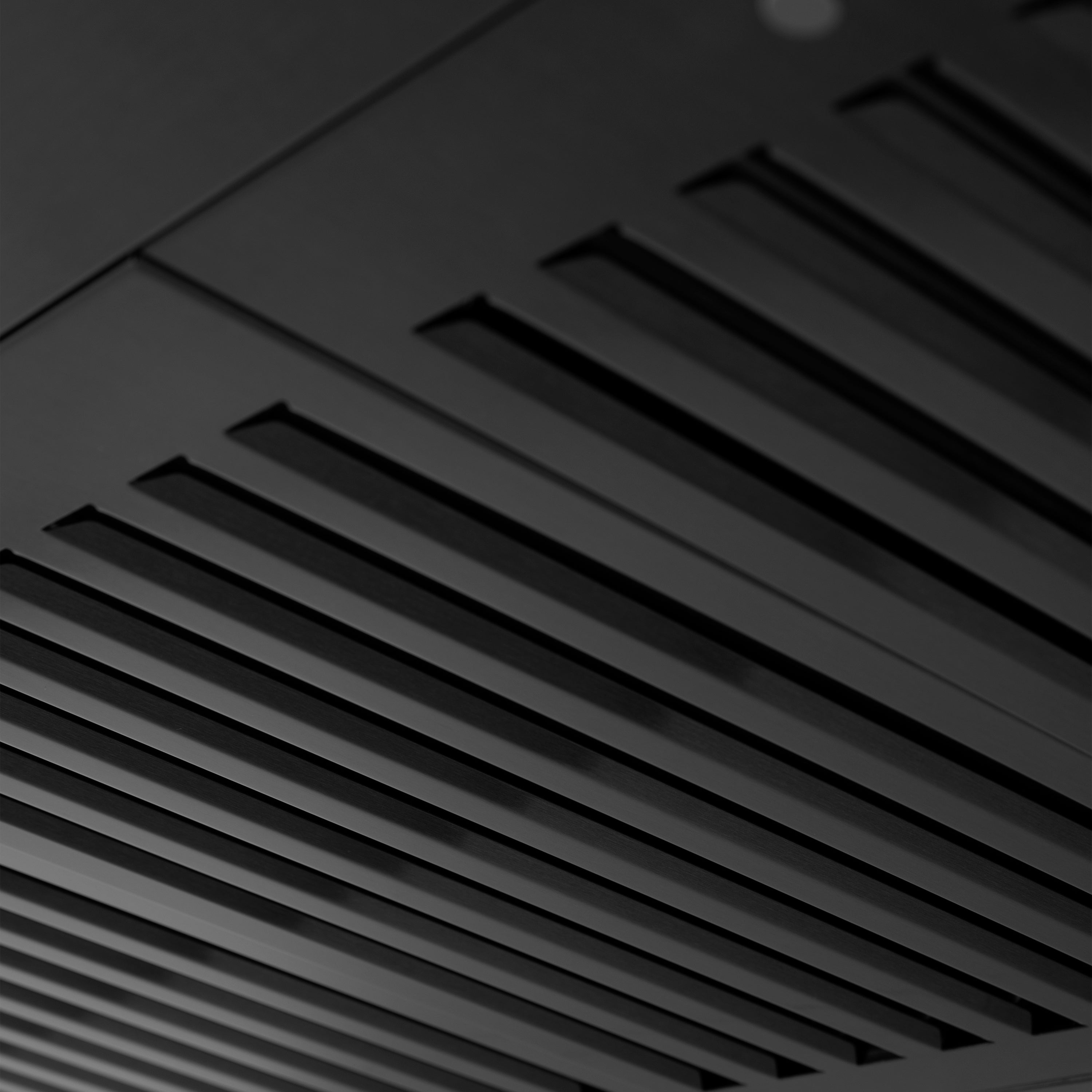ZLINE 42" Convertible Vent Wall Mount Range Hood in Black Stainless Steel with Crown Molding (BSKBNCRN-42)