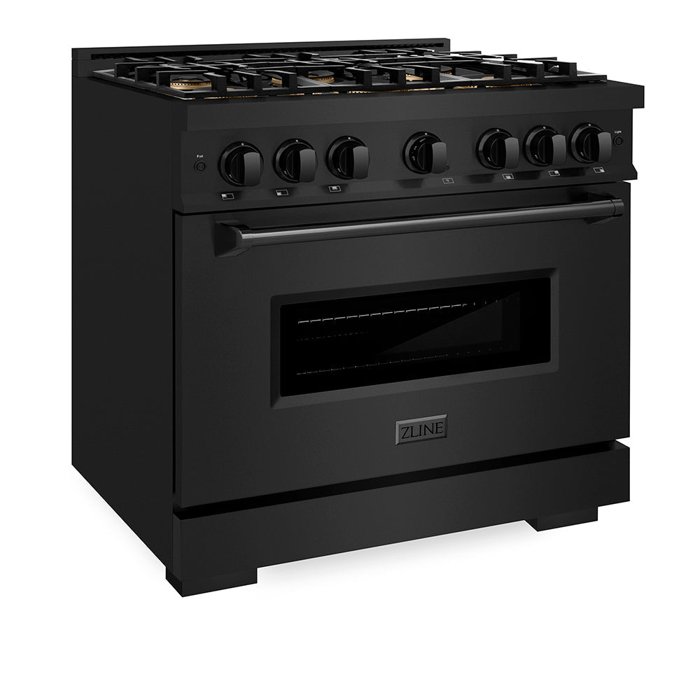 ZLINE 36 in. 5.2 cu. ft. Classic Dual Fuel Range with 6 Burner DuoPro™ Cooktop and Electric Convection Oven in Satin Stainless Steel (PCDRS-36)