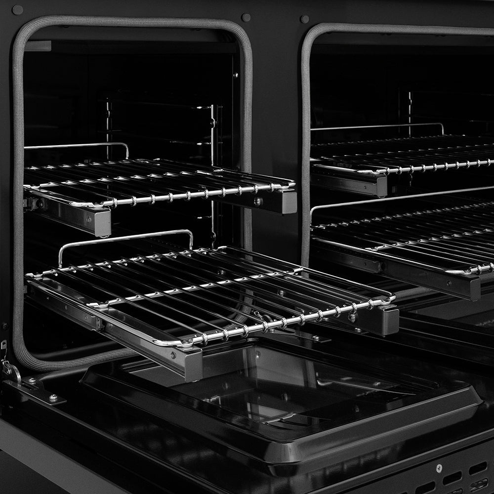ZLINE Autograph Edition 48 in. 6.7 cu. ft. Classic Dual Fuel Range with 8 Burner DuoPro™ Cooktop and Dual Ovens in Stainless Steel and Champagne Bronze Accents (PCDRZ-48-CB)