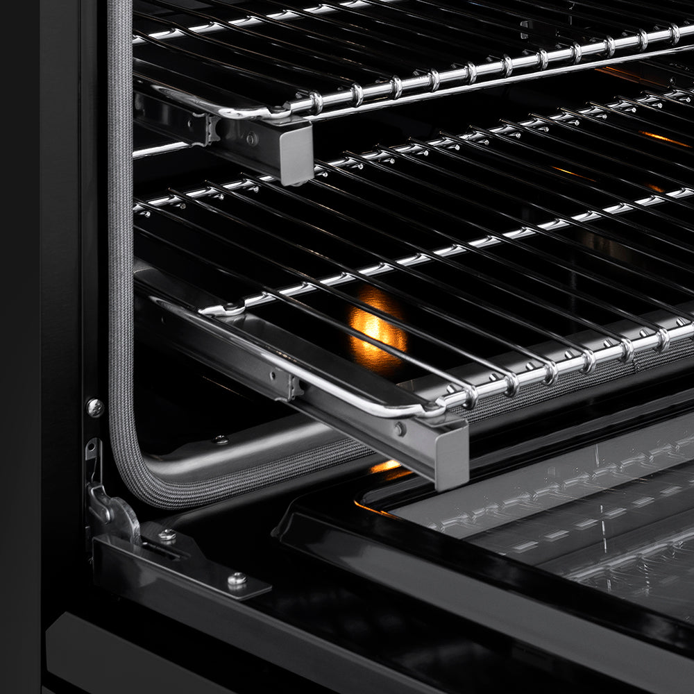 ZLINE Autograph Edition 48 in. 6.7 cu. ft. Classic Dual Fuel Range with 8 Burner DuoPro™ Cooktop and Dual Ovens in Stainless Steel and Champagne Bronze Accents (PCDRZ-48-CB)
