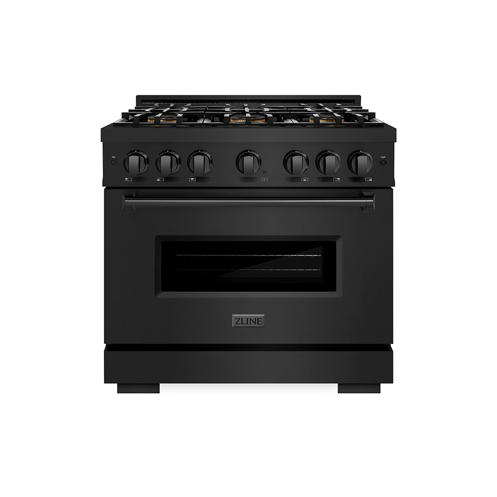 ZLINE 36 in. 5.2 cu. ft. Classic Gas Range with 6 Burner DuoPro™ Cooktop and Convection Gas Oven in Satin Stainless Steel (PCGRS-36)
