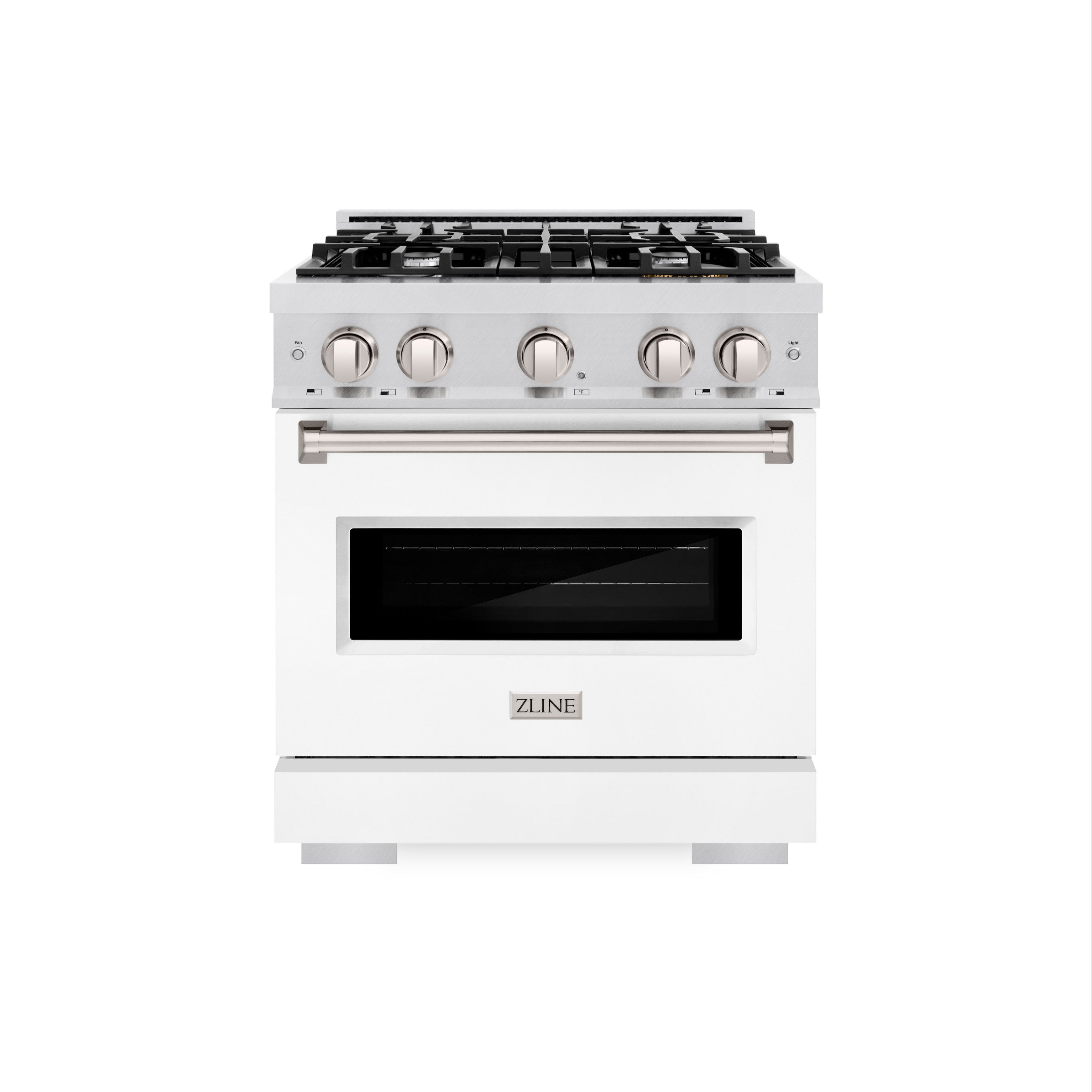ZLINE 30 in. 4.2 cu. ft. Classic Gas Range with 4 Burner Cooktop and Convection Gas Oven in Satin Stainless Steel (CGRS-30)