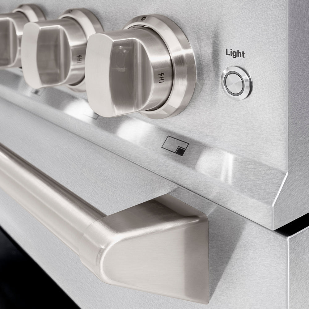 ZLINE 36 in. 5.2 cu. ft. Classic Gas Range with 6 Burner DuoPro™ Cooktop and Convection Gas Oven in Satin Stainless Steel (PCGRS-36)