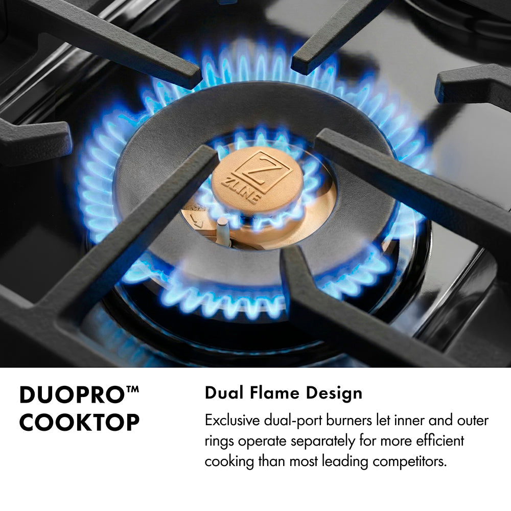 ZLINE Autograph Edition 48 in. 6.7 cu. ft. Classic Dual Fuel Range with 8 Burner DuoPro™ Cooktop and Dual Ovens in Stainless Steel and Champagne Bronze Accents (PCDRZ-48-CB)