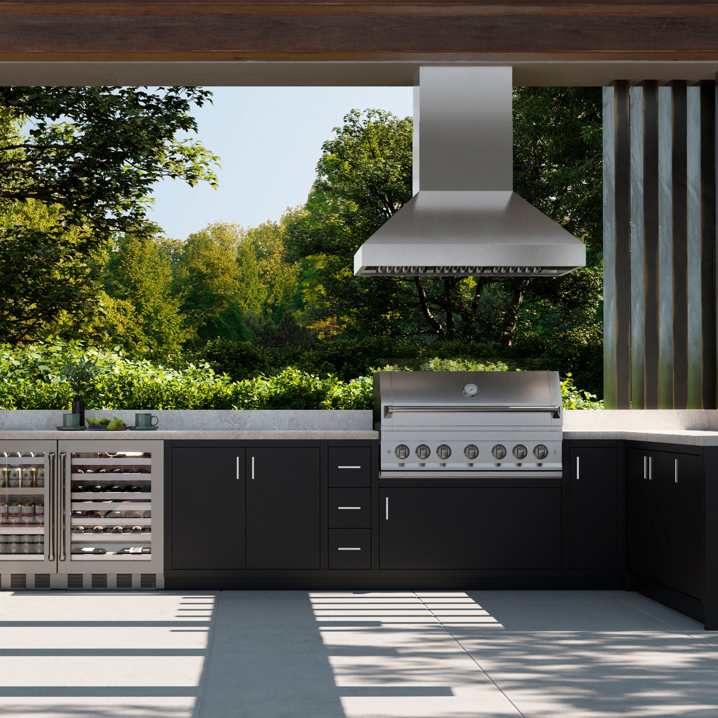 ZLINE 48 in. Island Mount Outdoor Grill Hood (GOi1-48)