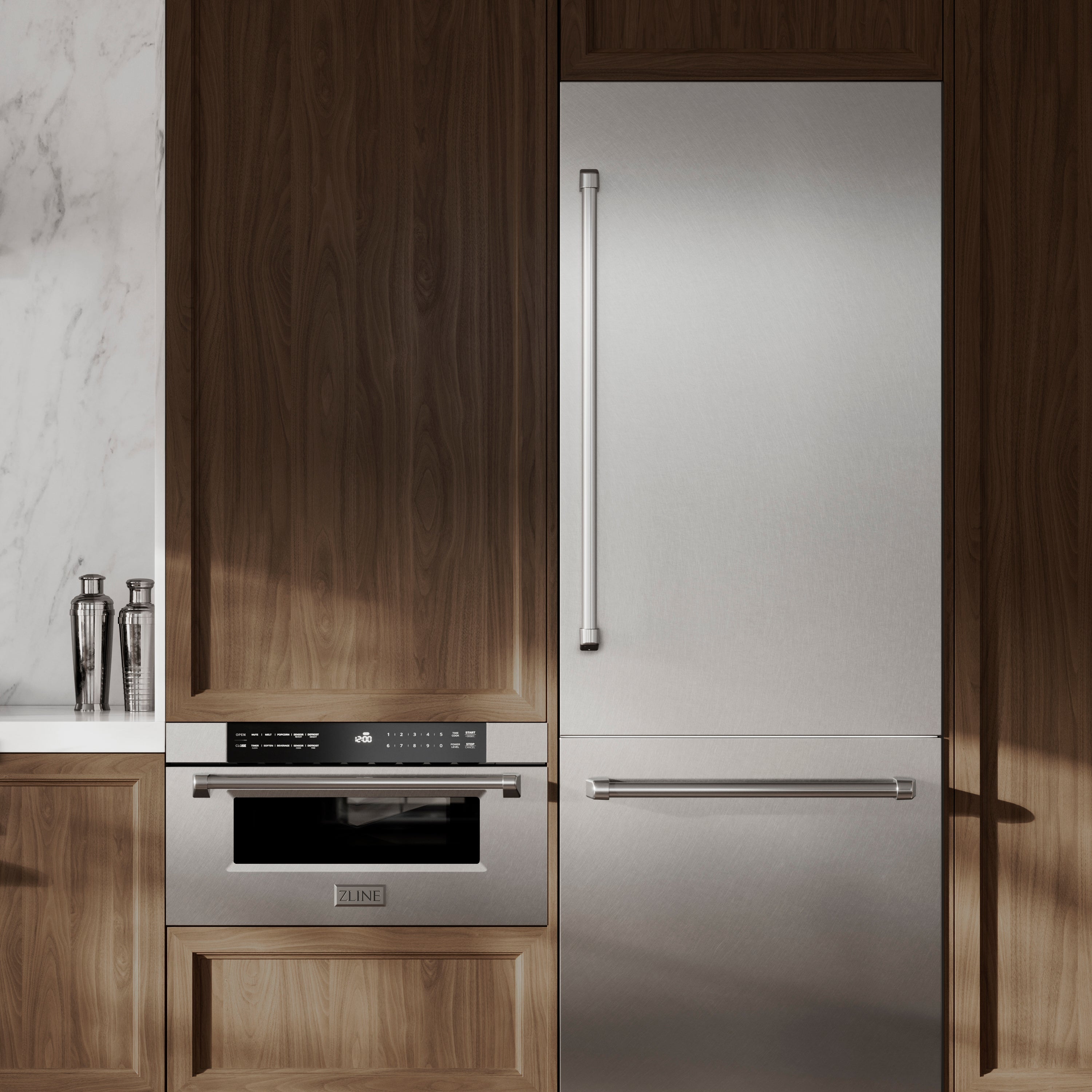 ZLINE 30" 1.2 cu. ft. Built-in Microwave Drawer in Fingerprint Resistant Stainless Steel