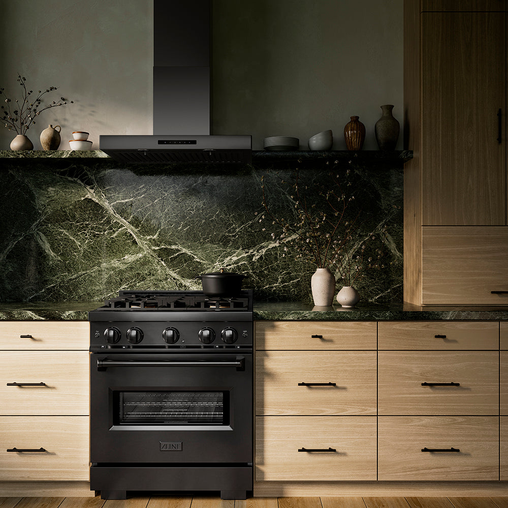 ZLINE 30 in. 4.2 cu. ft. Classic Gas Range with 4 Burner DuoPro™ Cooktop and Convection Gas Oven in Satin Stainless Steel (PCGRS-30)