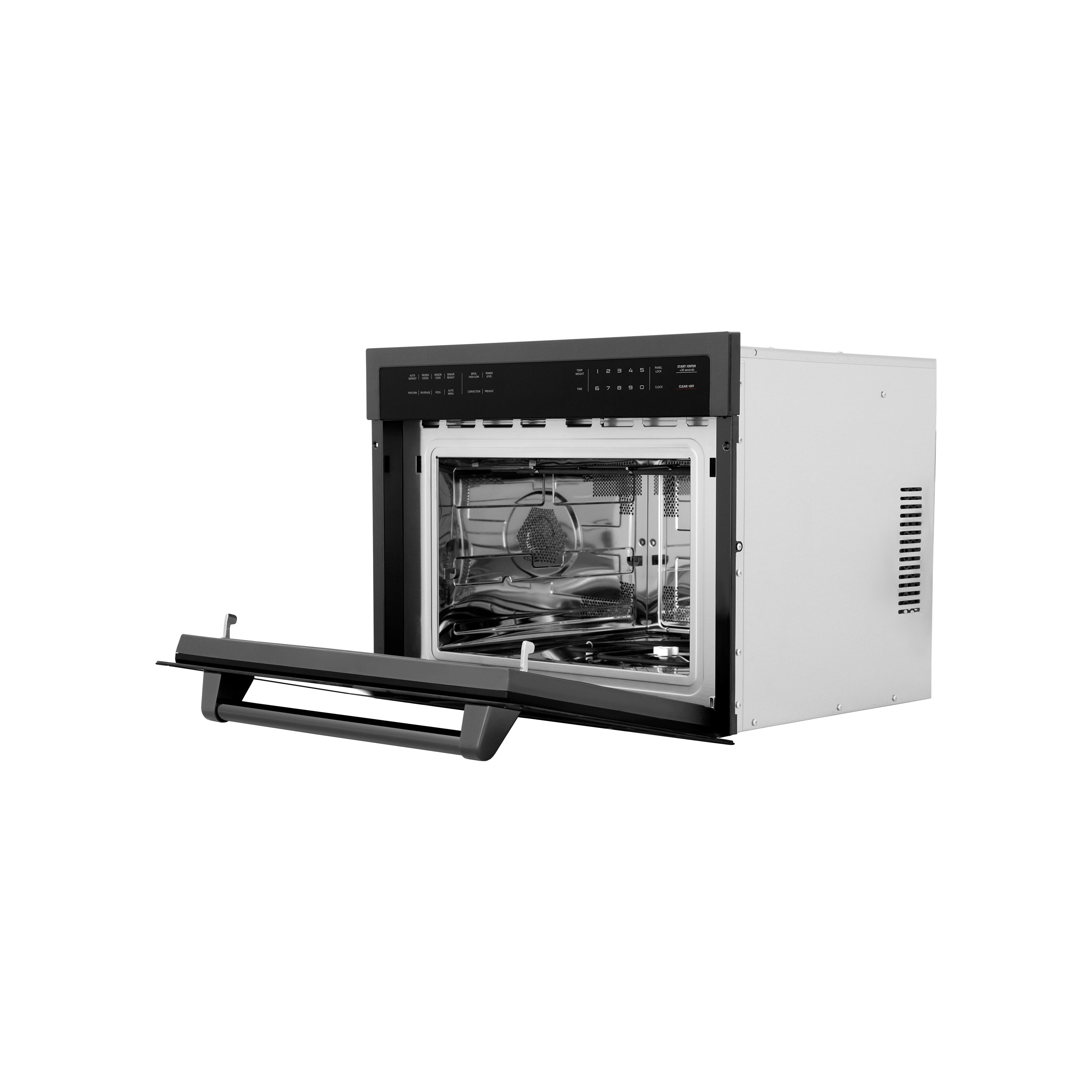 ZLINE 24" 1.6 cu ft. Built-in Convection Microwave Oven in Black Stainless Steel with Speed and Sensor Cooking