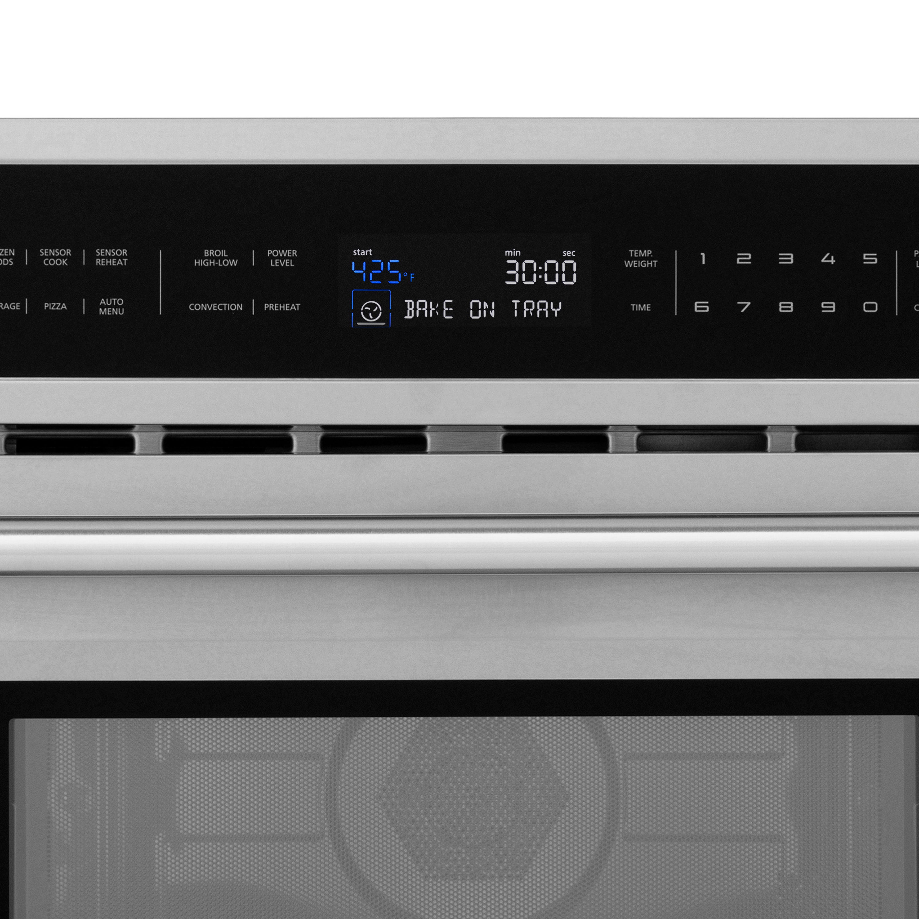 ZLINE 30” 1.6 cu ft. Built-in Convection Microwave Oven in Stainless Steel with Speed and Sensor Cooking