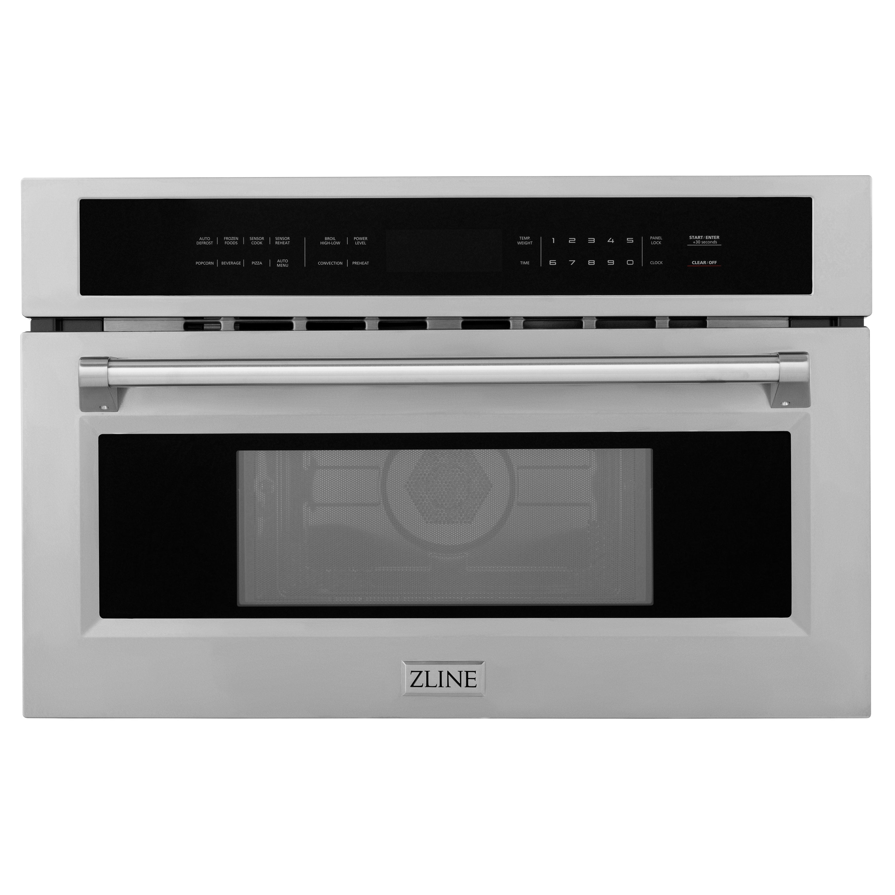ZLINE 30” 1.6 cu ft. Built-in Convection Microwave Oven in Stainless Steel with Speed and Sensor Cooking