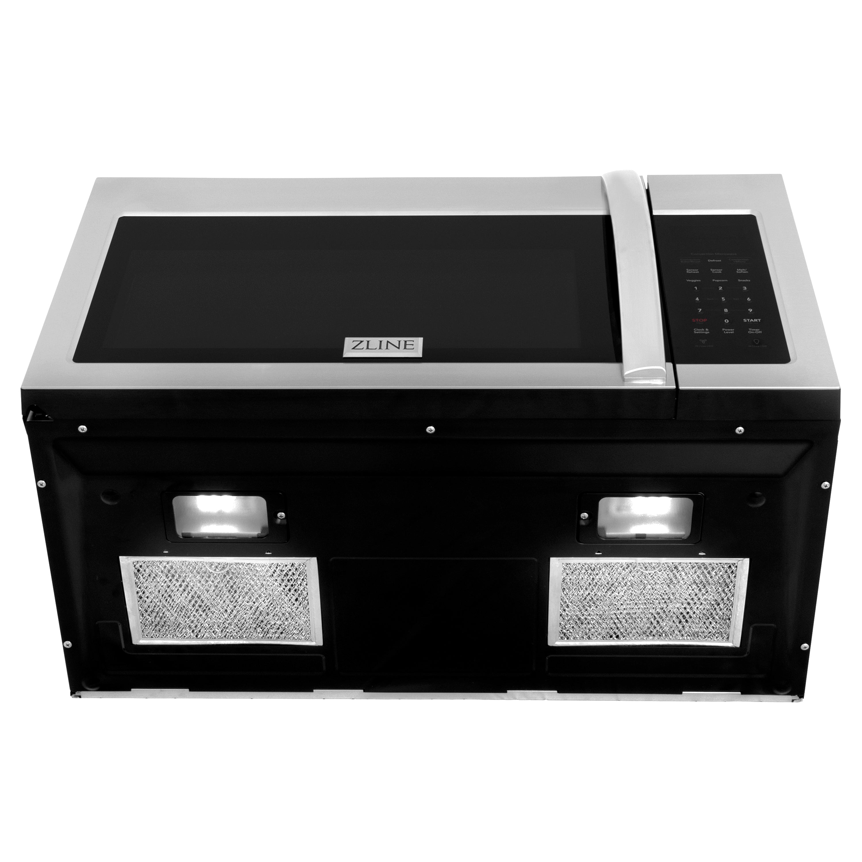 ZLINE 1.5 cu. 30ft. Over the Range Convection Microwave Oven in Stainless Steel with Modern Handle and Sensor Cooking
