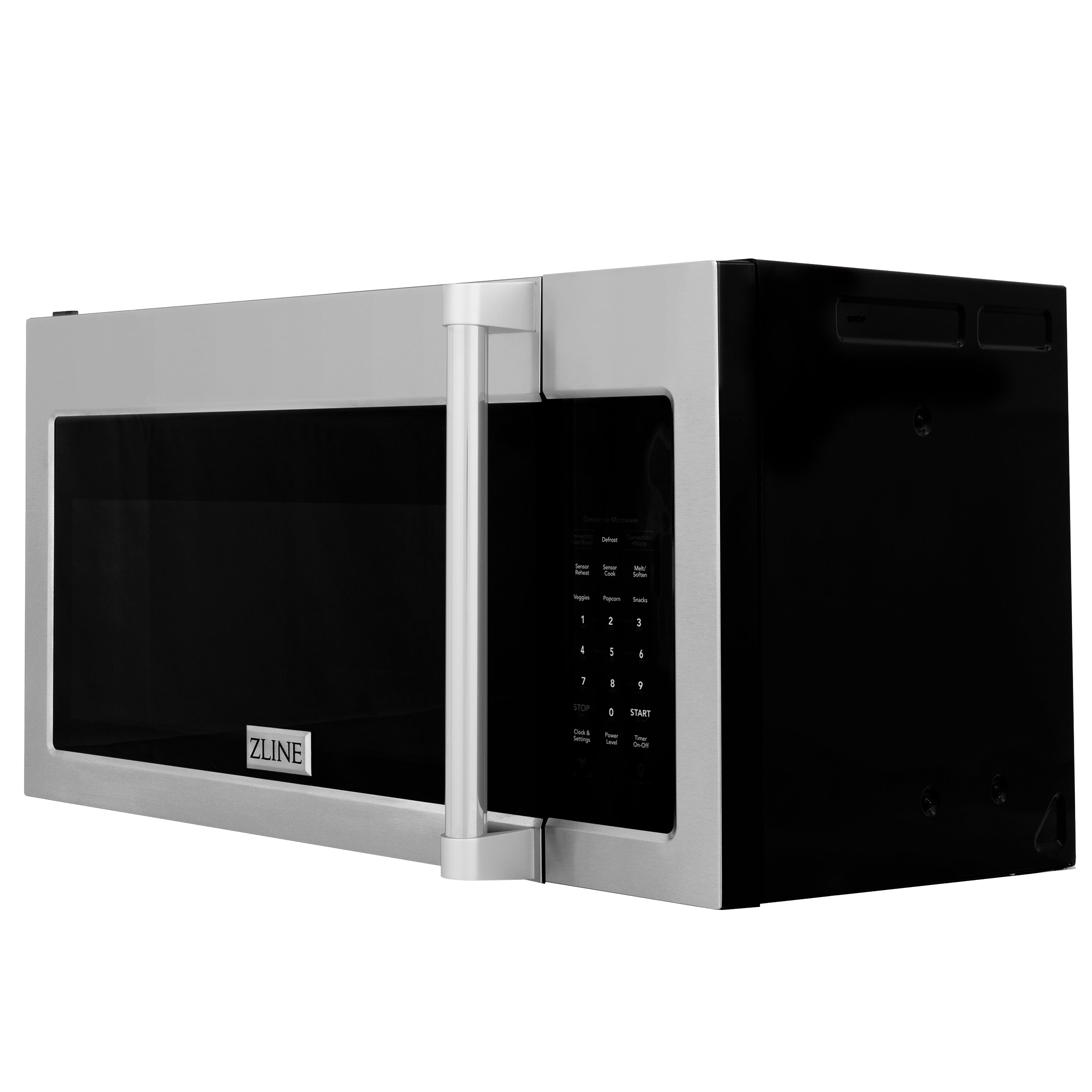 ZLINE 1.5 cu. ft. Over the Range Convection Microwave Oven in Stainless Steel with Traditional Handle and Sensor Cooking