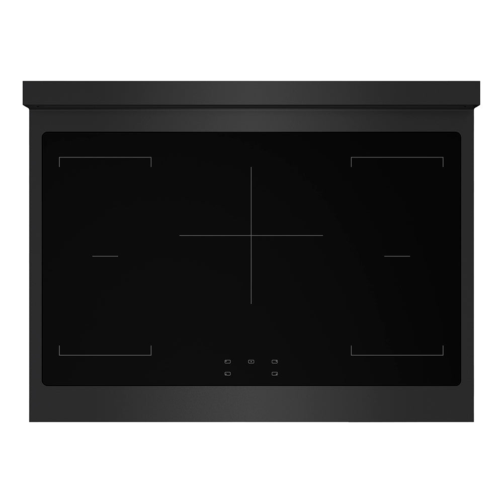 ZLINE 36 in. 5.2 cu. ft. Paramount Induction Range with 5 Element Cooktop and Electric Convection Oven in Satin Stainless Steel with White Matte Door (SINRS-WM-36)