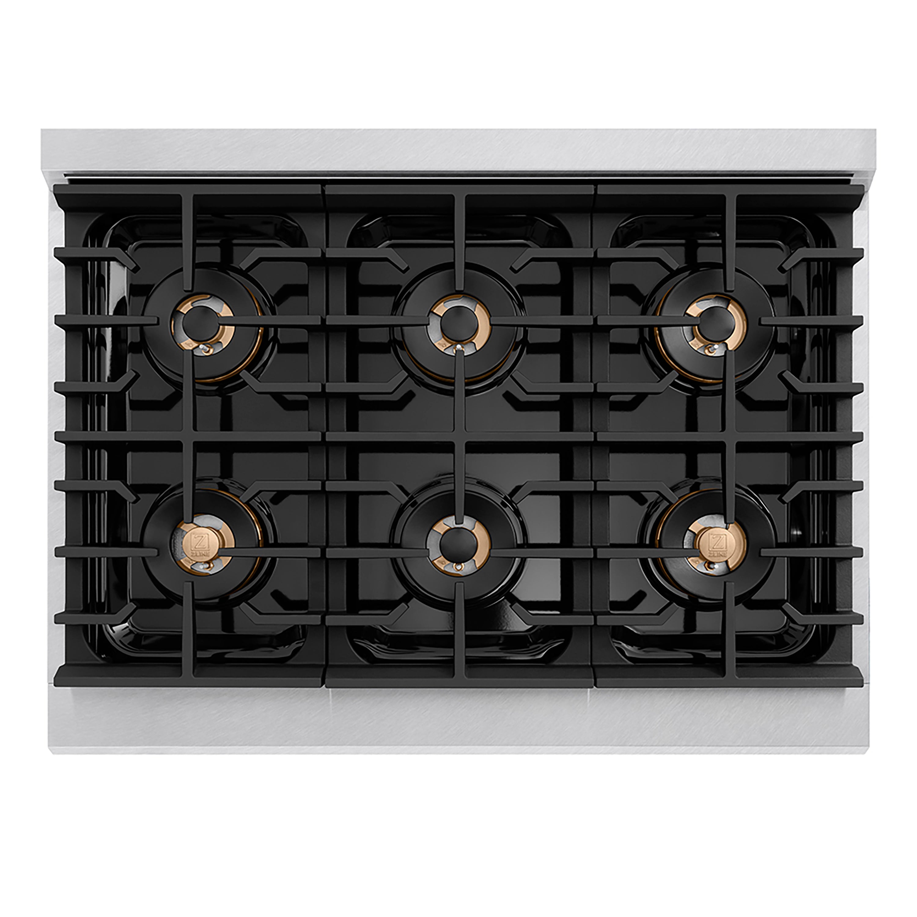 ZLINE 36 in. 5.2 cu. ft. Paramount Dual Fuel Range with 6 Burner DuoPro™ Cooktop and Electric Convection Oven in Black Stainless Steel (PSDRB-36)