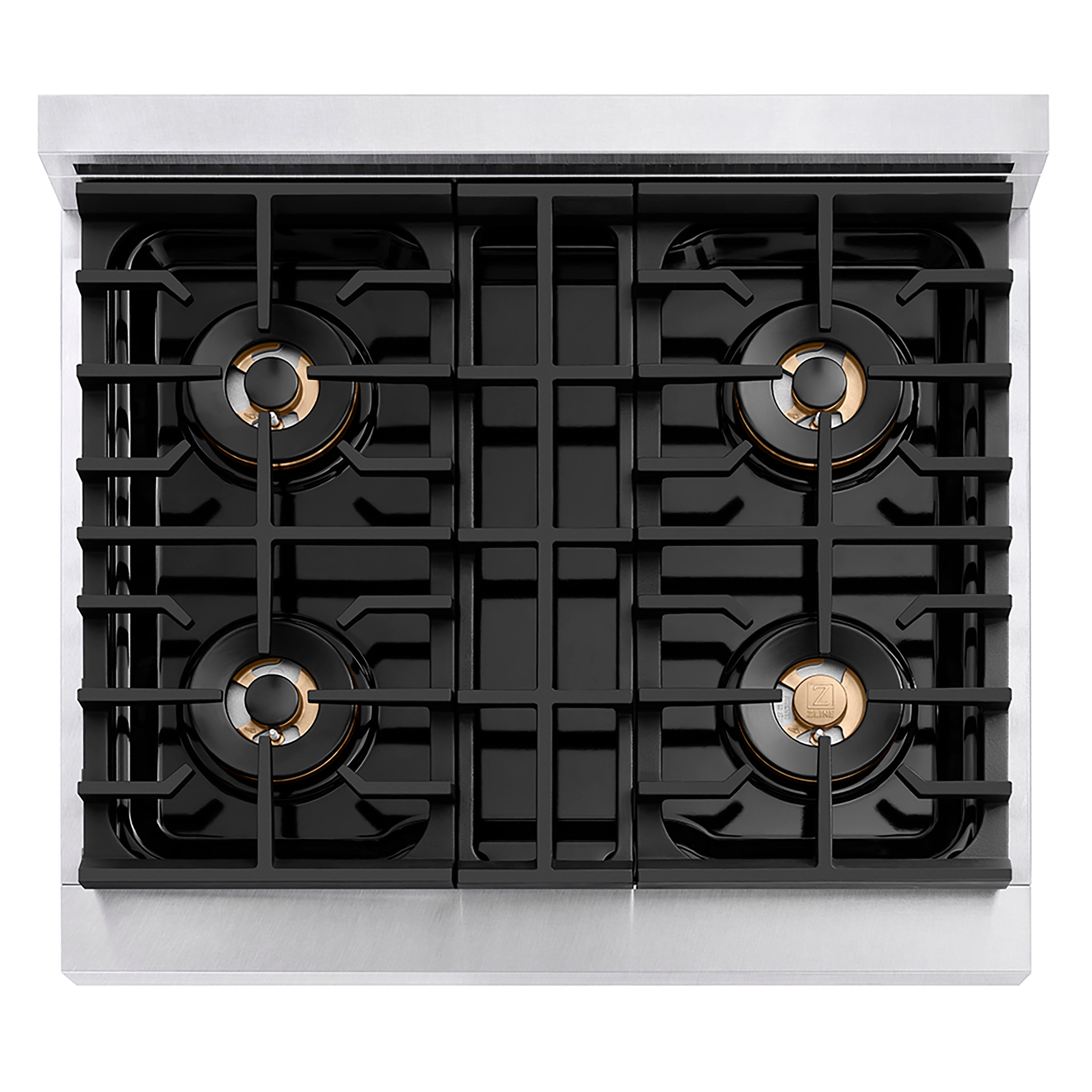 ZLINE 30 in. 4.2 cu. ft. Paramount Dual Fuel Range with 4 Burner DuoPro™ Cooktop and Electric Convection Oven with Black Matte Door (PSDR-BLM-30)